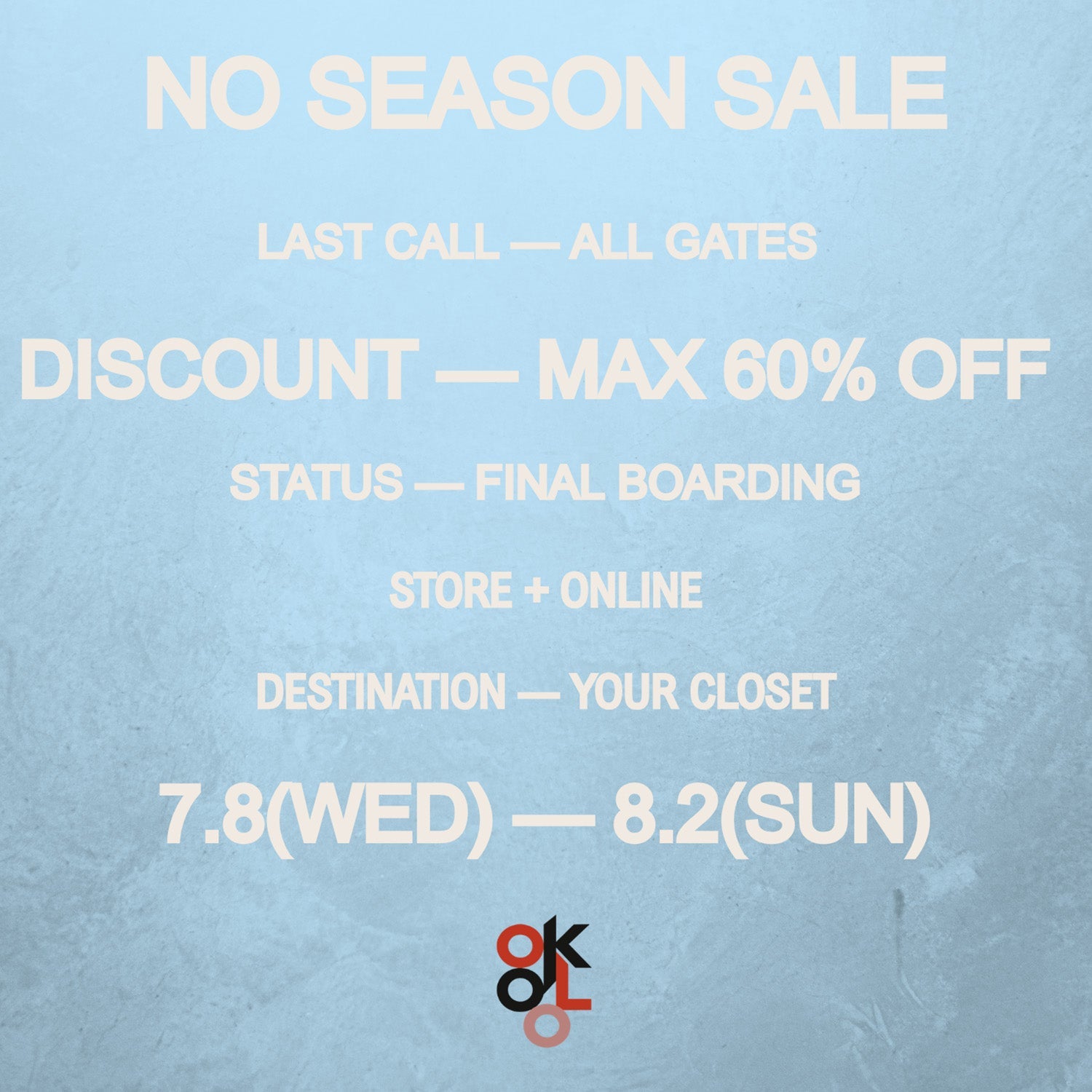 NO SEASON SALE
