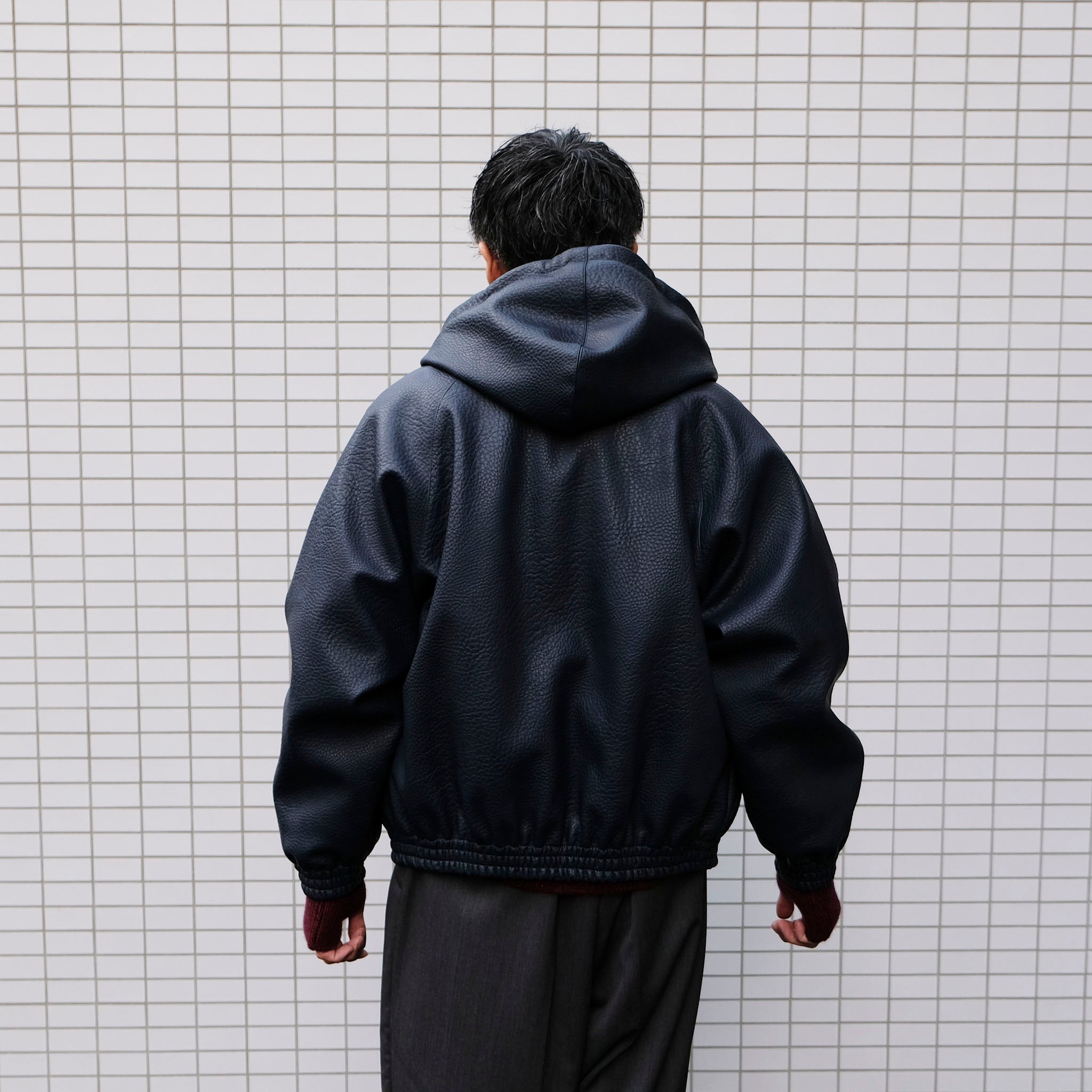 ARTE ANTWERP "Leather hooded Jacket" レザー フーデッドジャケット