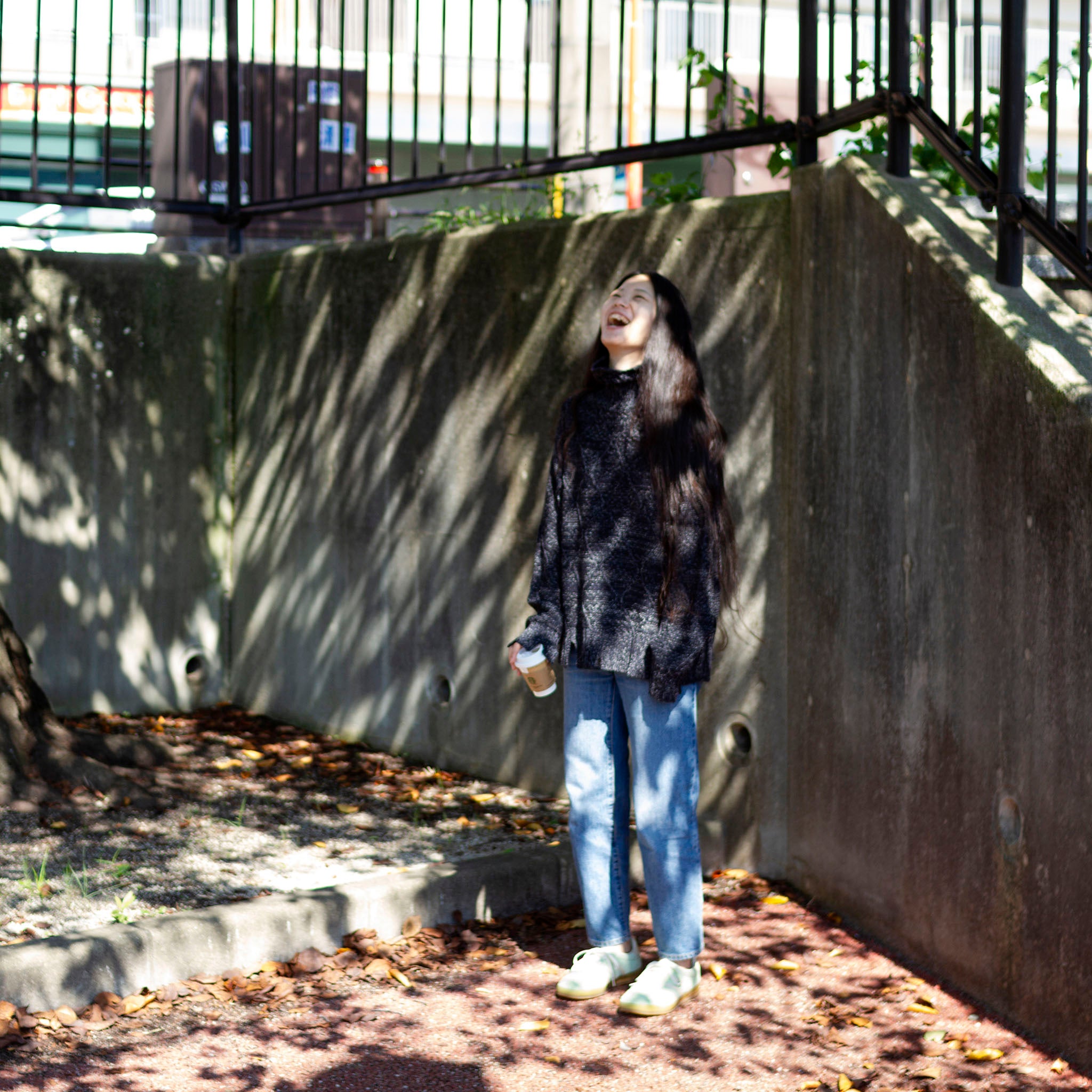 SABY "PPAPER KNIT DAMAGE HIGH NECK -Japanese Paper Knit -" 和紙ダメージ タートルネックニット