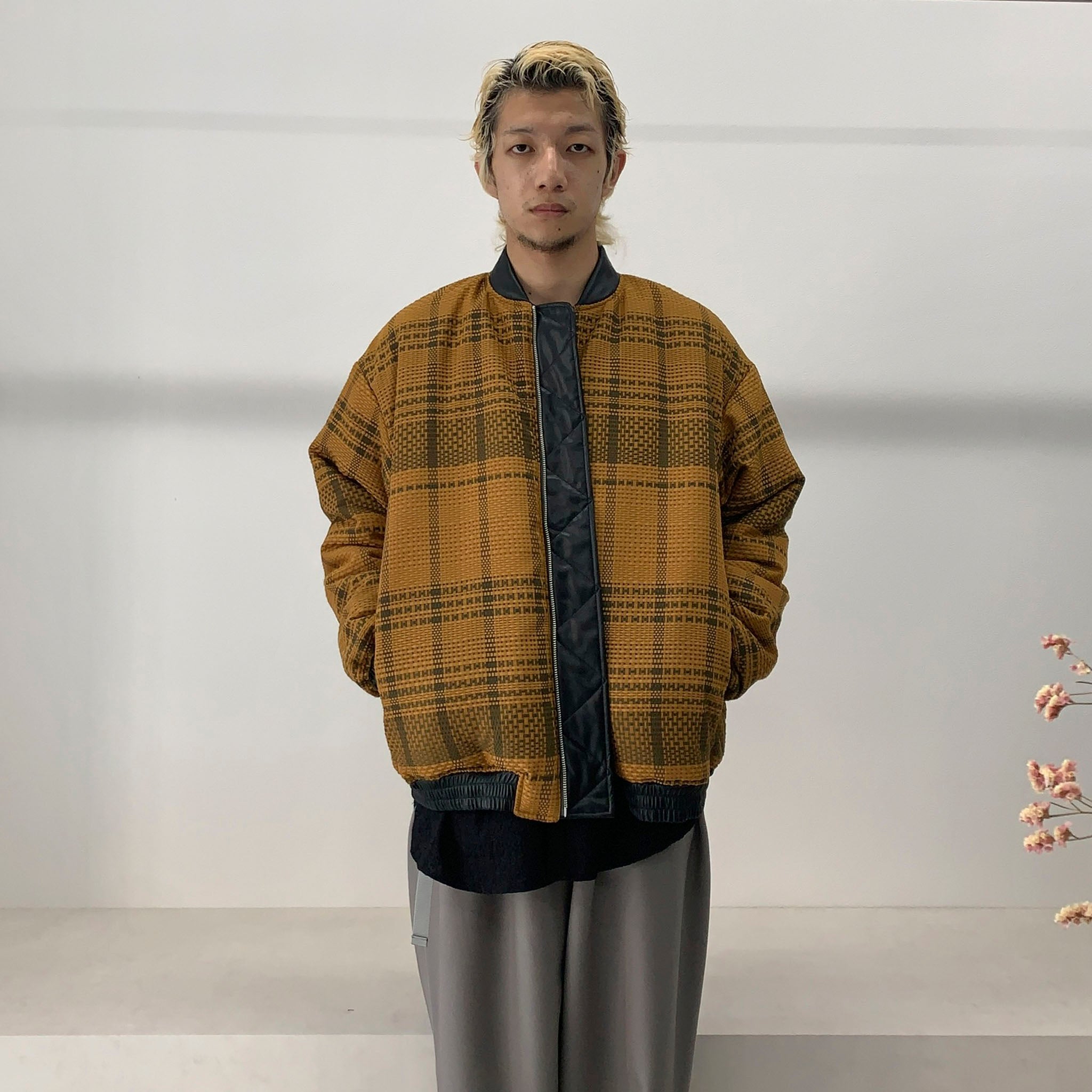 KIMMY "PLAID BOMBER" パディング ボンバージャケット