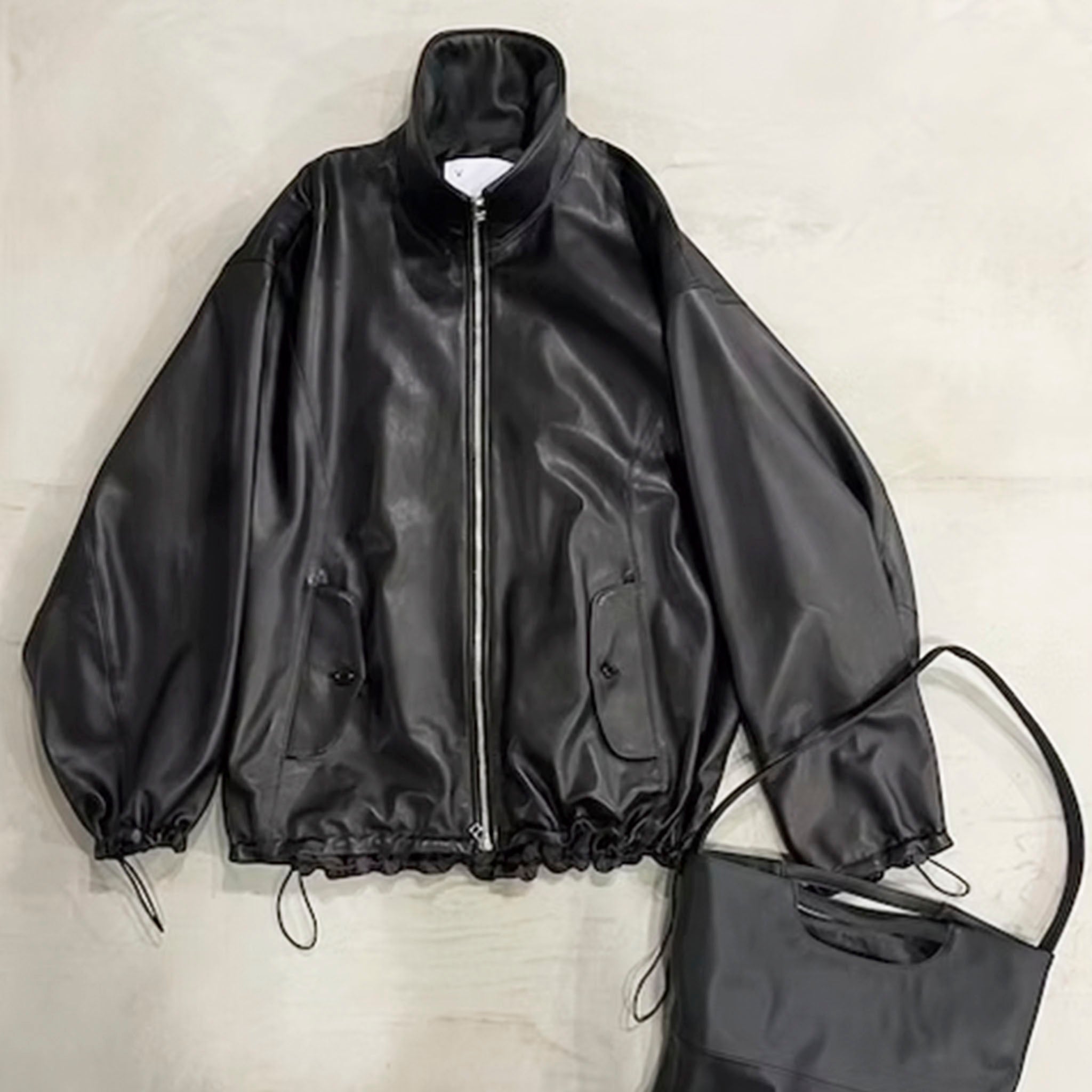 VOAAOV(ヴォアーブ)/ LIMITED-EDITION SHEEP LEATHER TRACK JACKET シープレザートラックジャケット