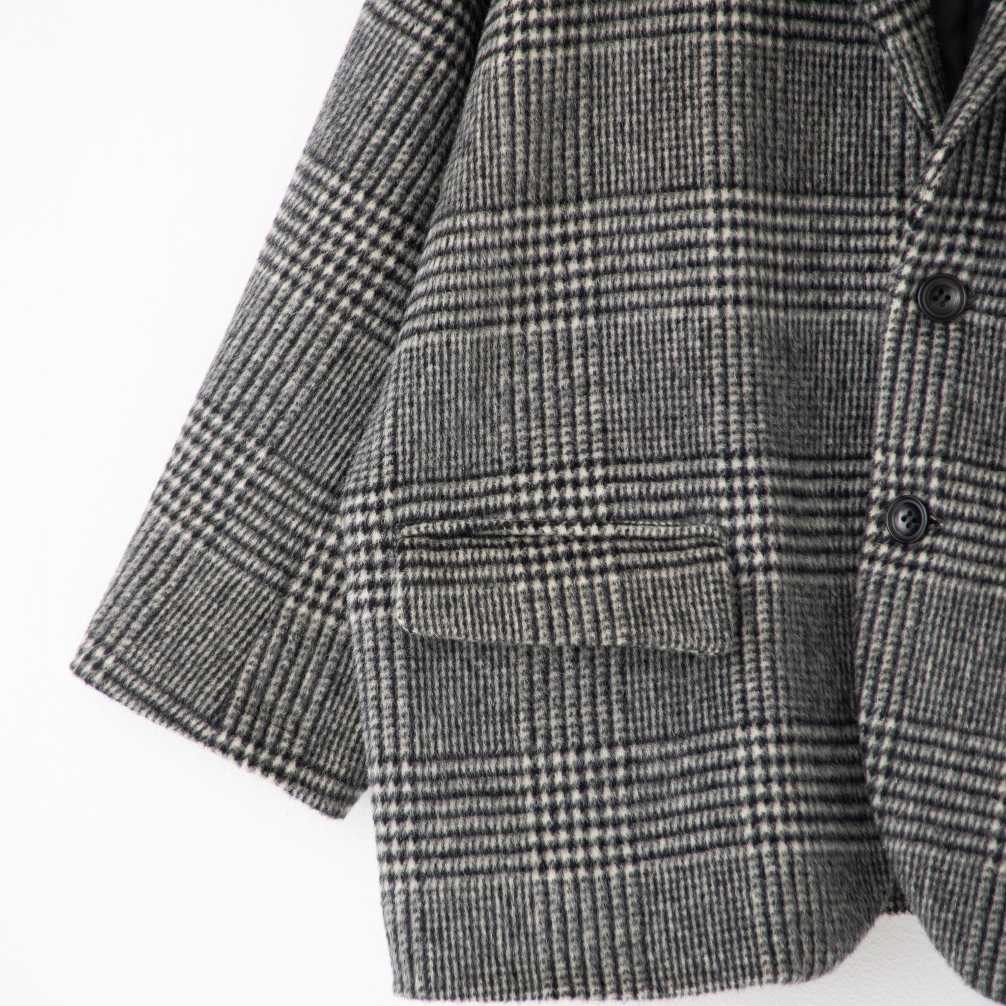RYU "glen plaid 2B jacket" グレンチェック アンゴラウール テーラードジャケット