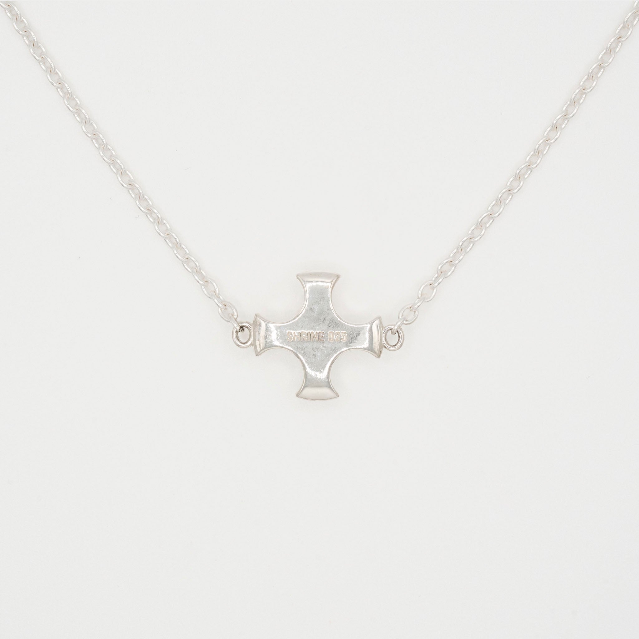 SHRINE (シュライン) / CROSS BALL NECKLACE シルバー クロス ネックレス