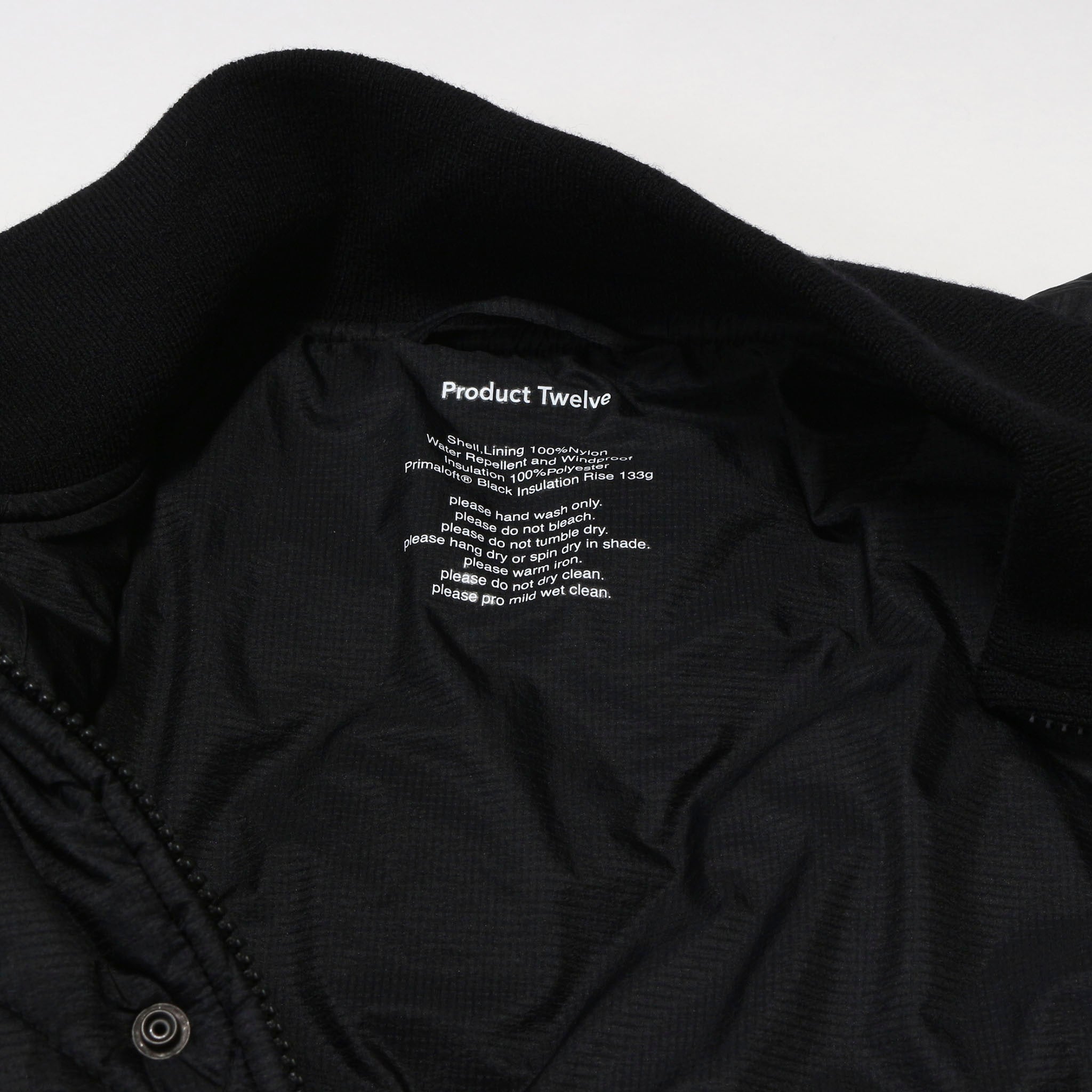 PRODUCT TWELVE "Primaloft Quilting Jacket" プリマロフト キルティング ブルゾン