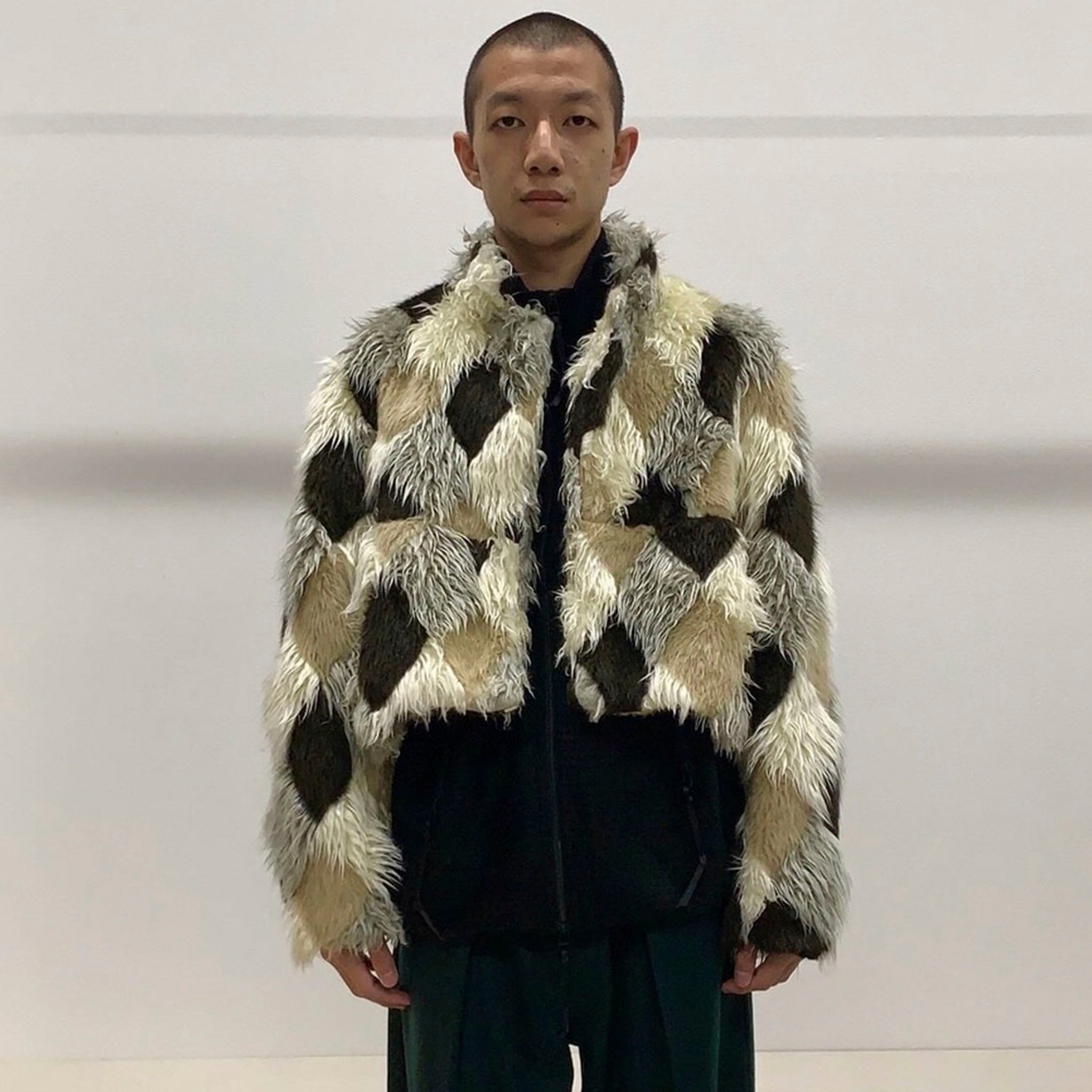 RANDY "Admission" アーガイル ファージャケット