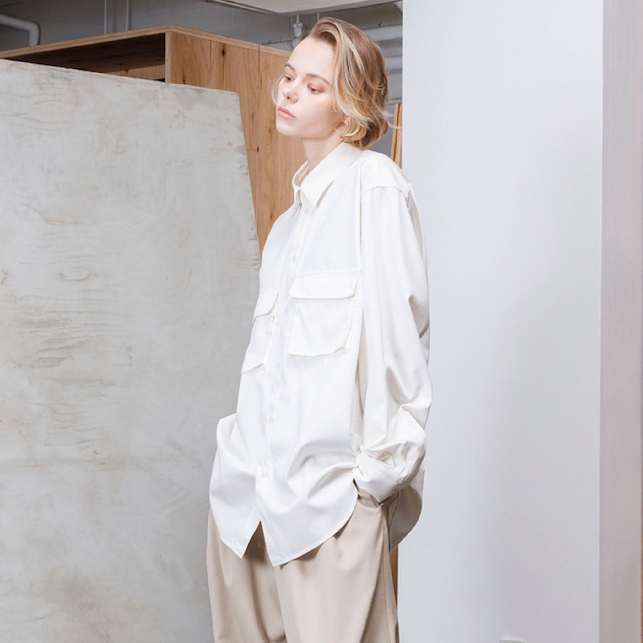 VOAAOV "COTTON TWILL WORK SHIRT" コットンツイル ワークシャツジャケット