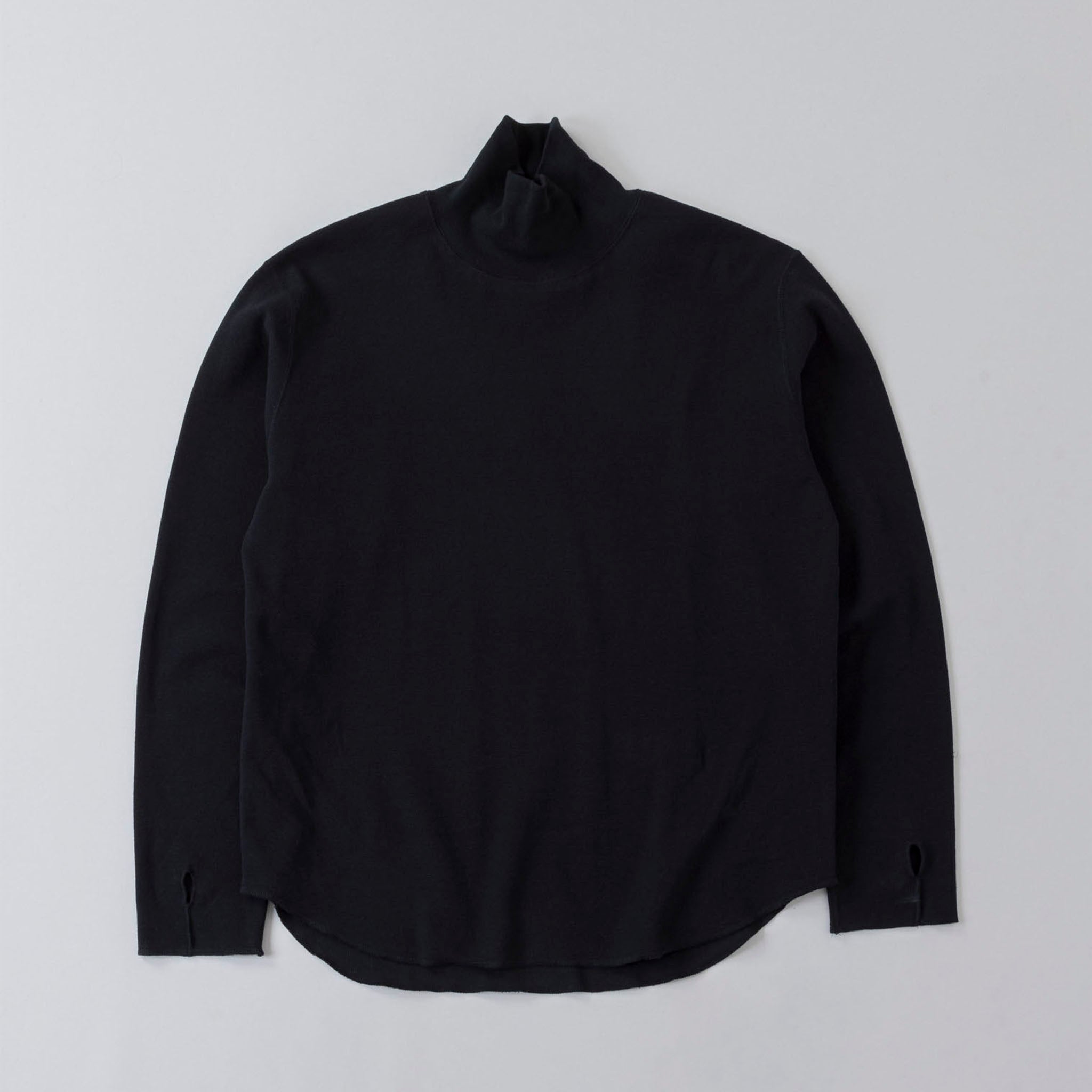 SABY "HIGH NECK LONG SLEEVE TEE -26/1 BD MICRO WAFFLE-" ハイネック ワッフルカットソー