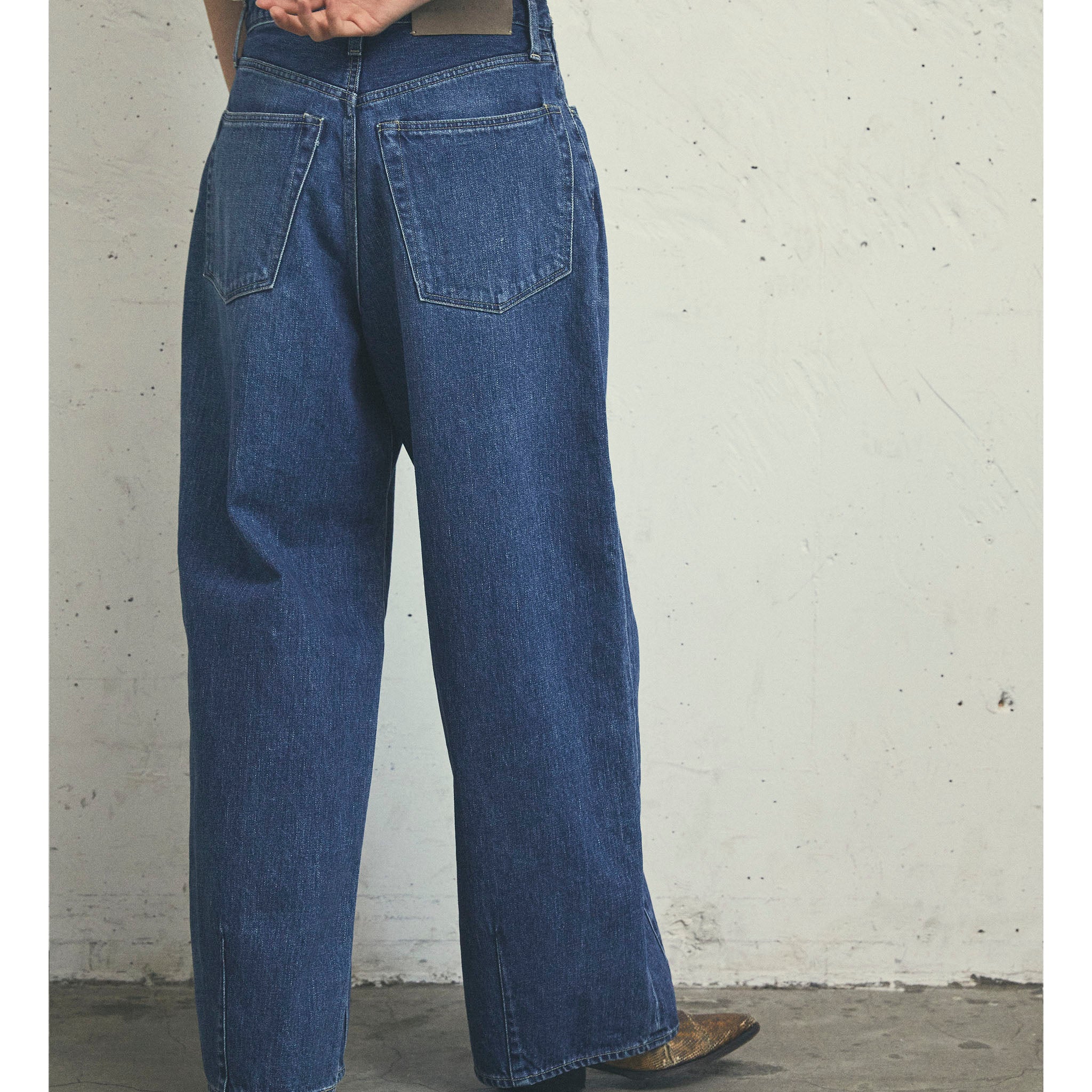 KURO "STRUCTURE DENIM PANTS" ヴィンテージフェード ワイドパンツ