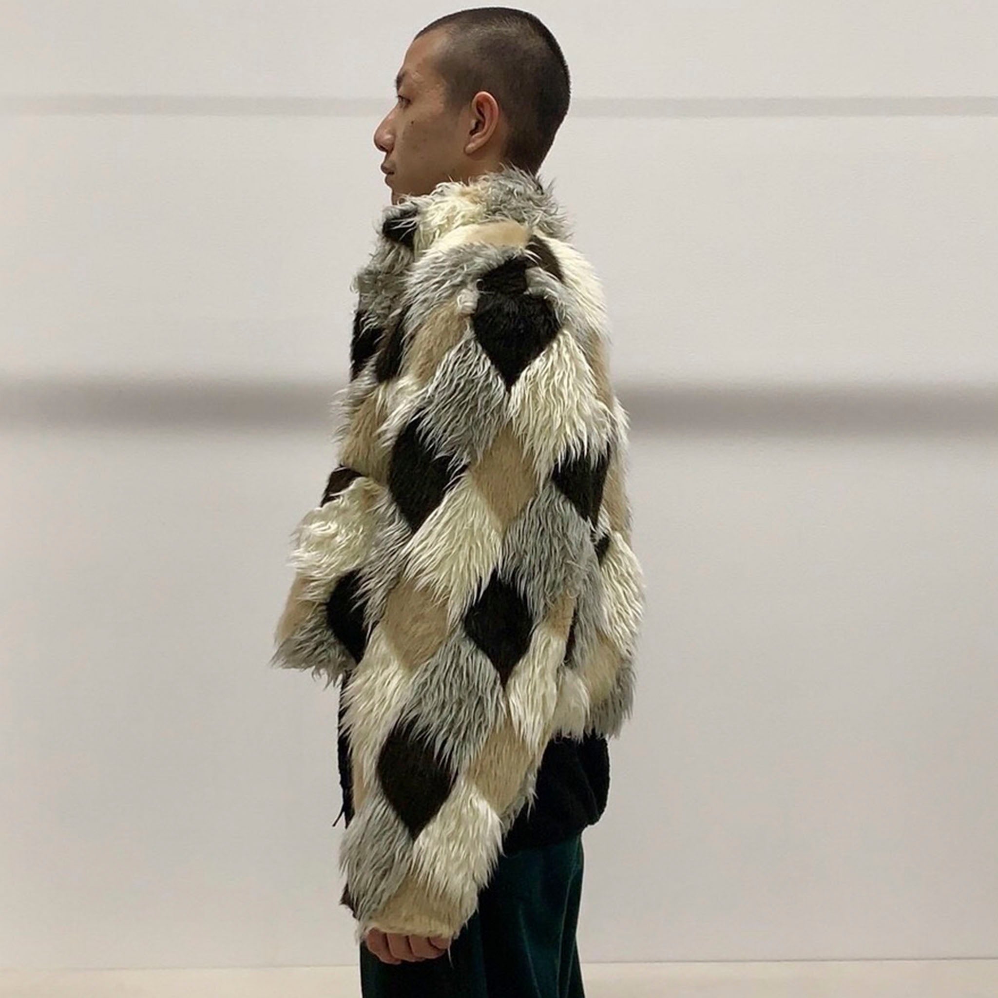 RANDY "Admission" アーガイル ファージャケット