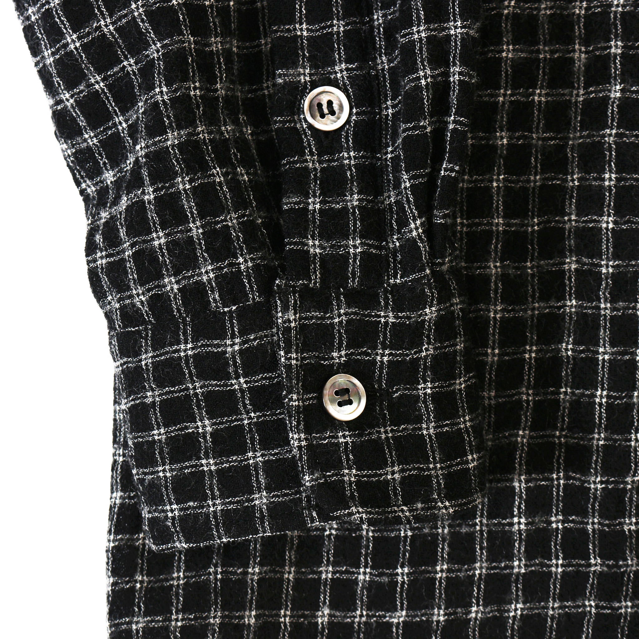 ENCOMING "OPEN COLLAR SHIRT" チェック オープンカラーシャツ