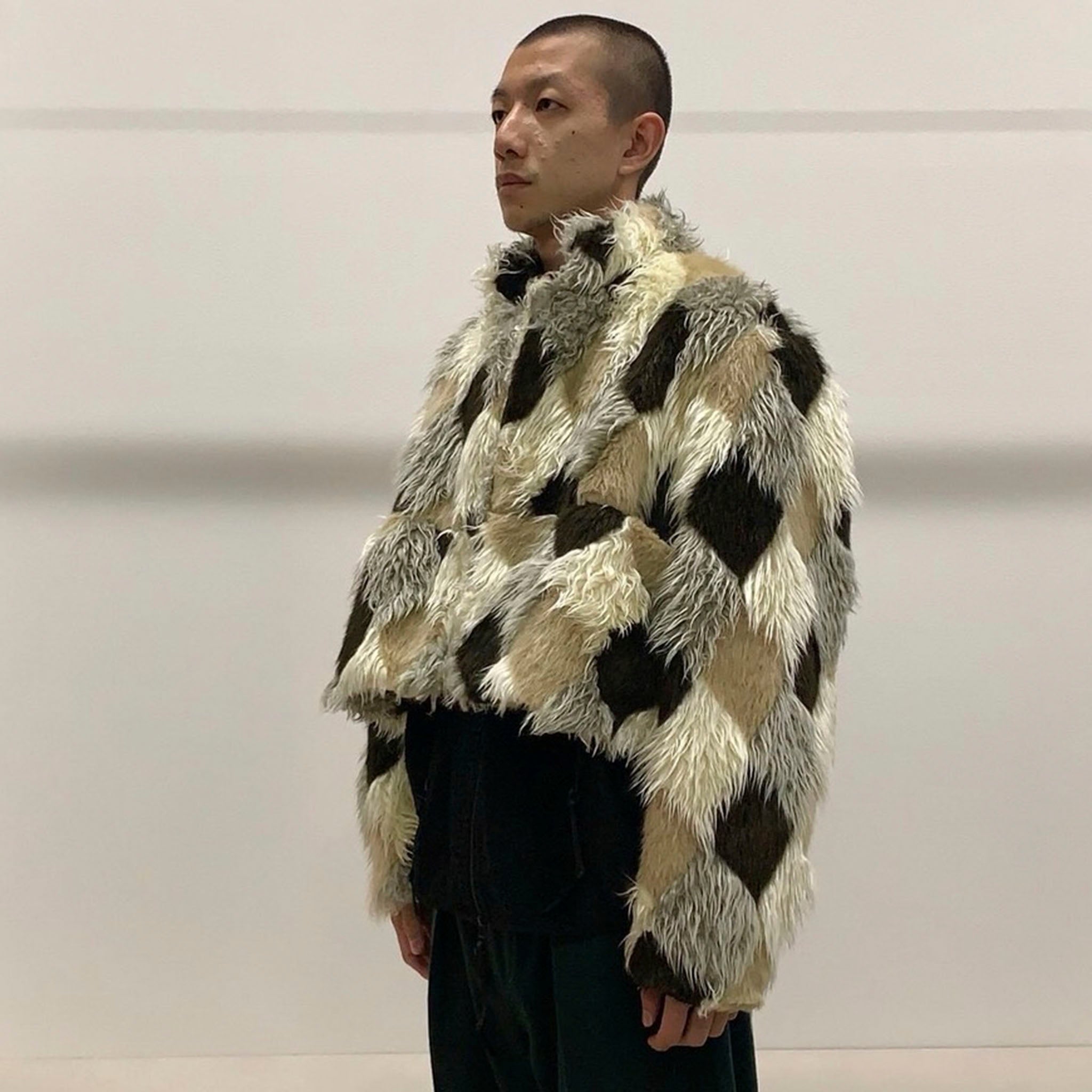 RANDY "Admission" アーガイル ファージャケット