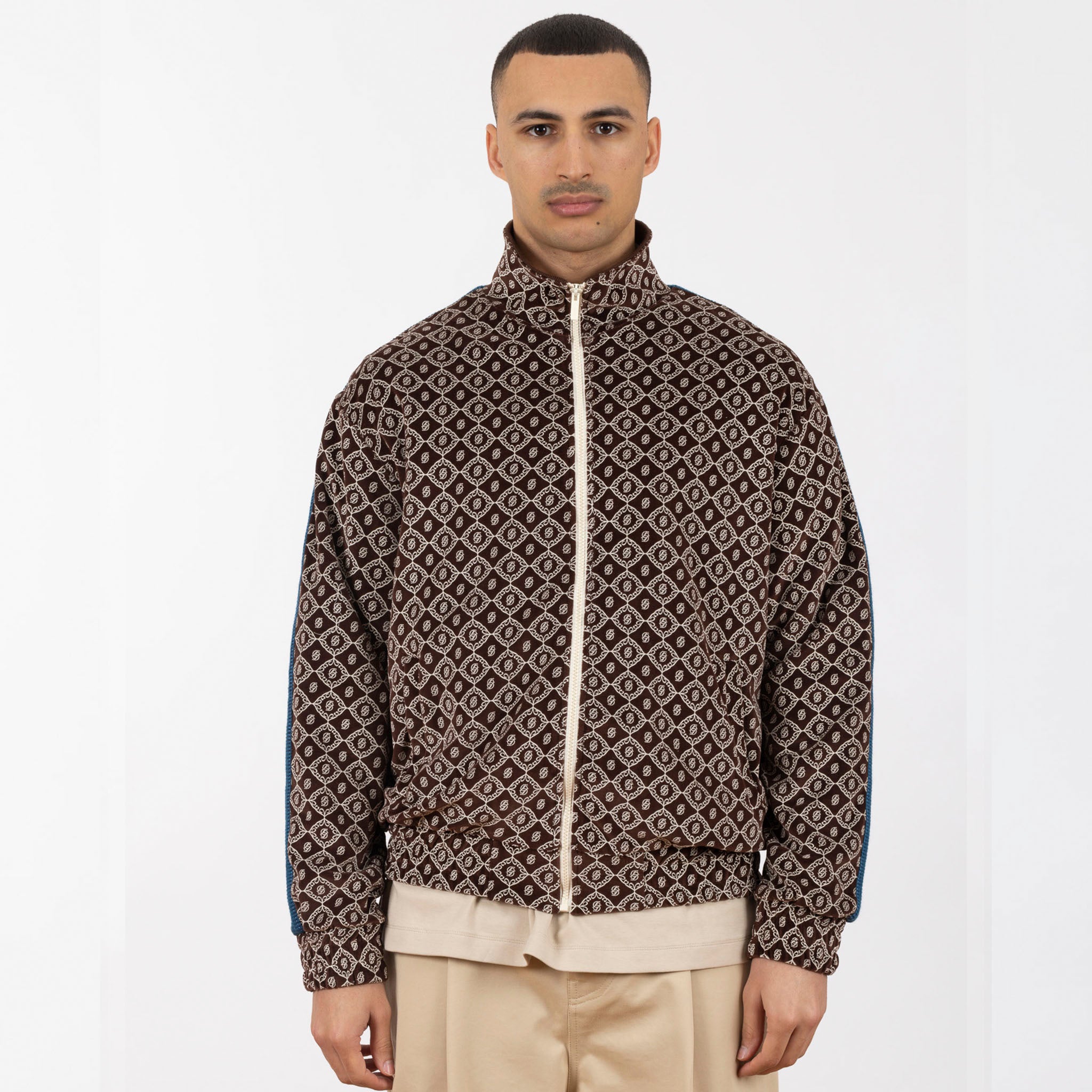 Drole De Monsieur "La Veste Survet' Velours Monogramme"