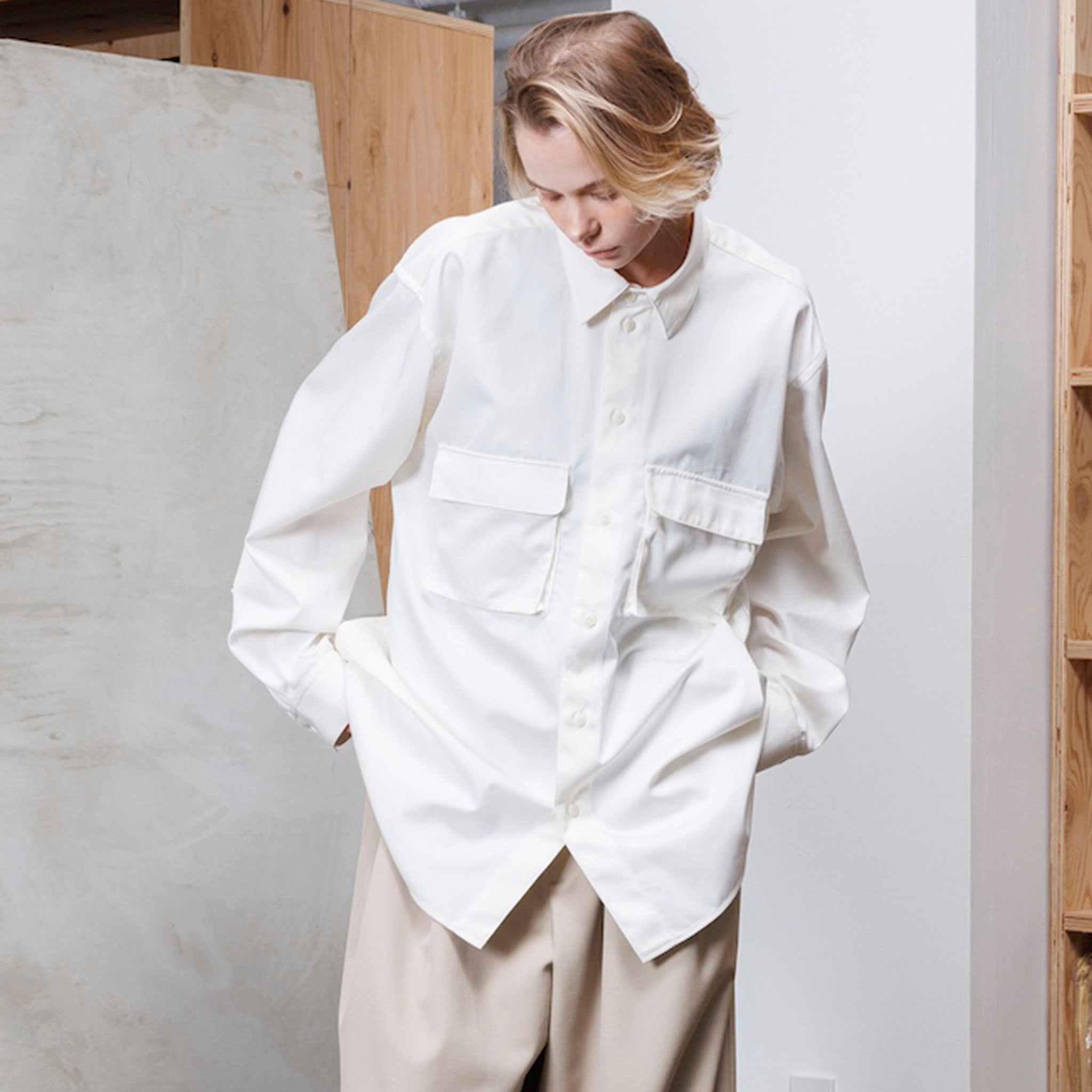VOAAOV "COTTON TWILL WORK SHIRT" コットンツイル ワークシャツジャケット