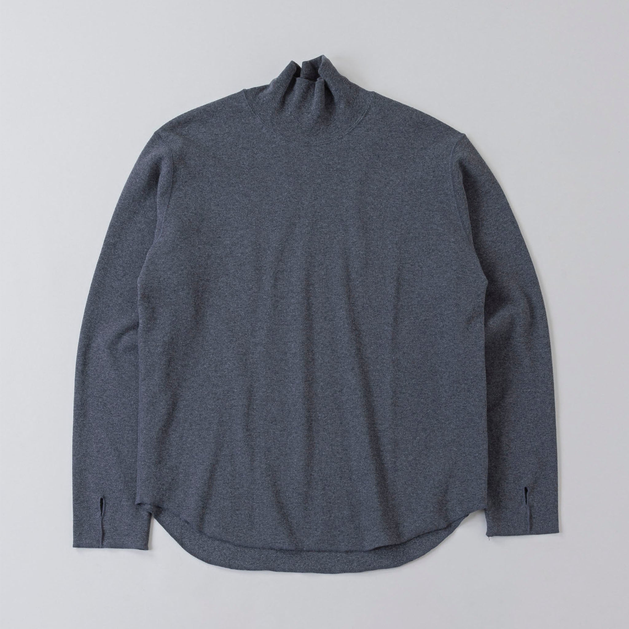 SABY "HIGH NECK LONG SLEEVE TEE -26/1 BD MICRO WAFFLE-" ハイネック ワッフルカットソー