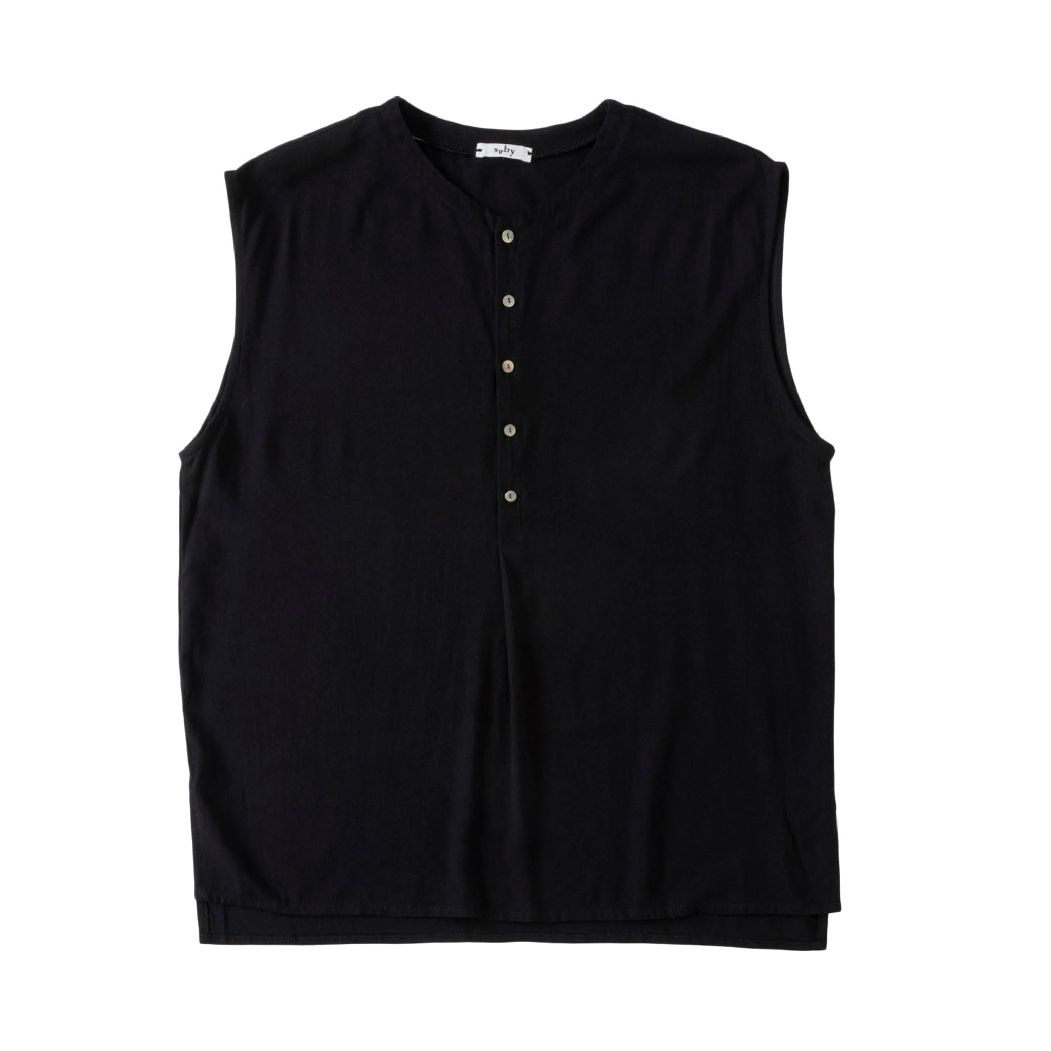 SABY "BAMBOO AMUZEN N-S SHIRTS" バンブー ジョーゼット ノースリーブTシャツ