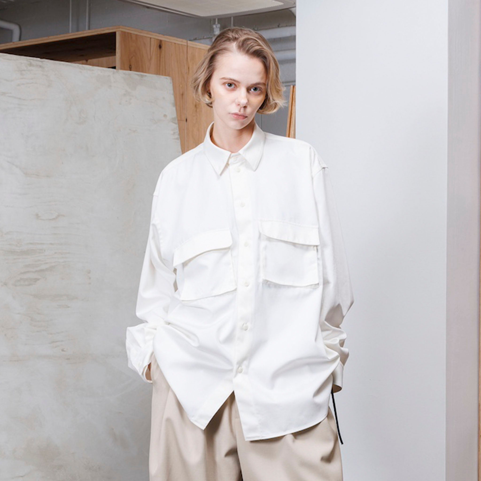 VOAAOV "COTTON TWILL WORK SHIRT" コットンツイル ワークシャツジャケット