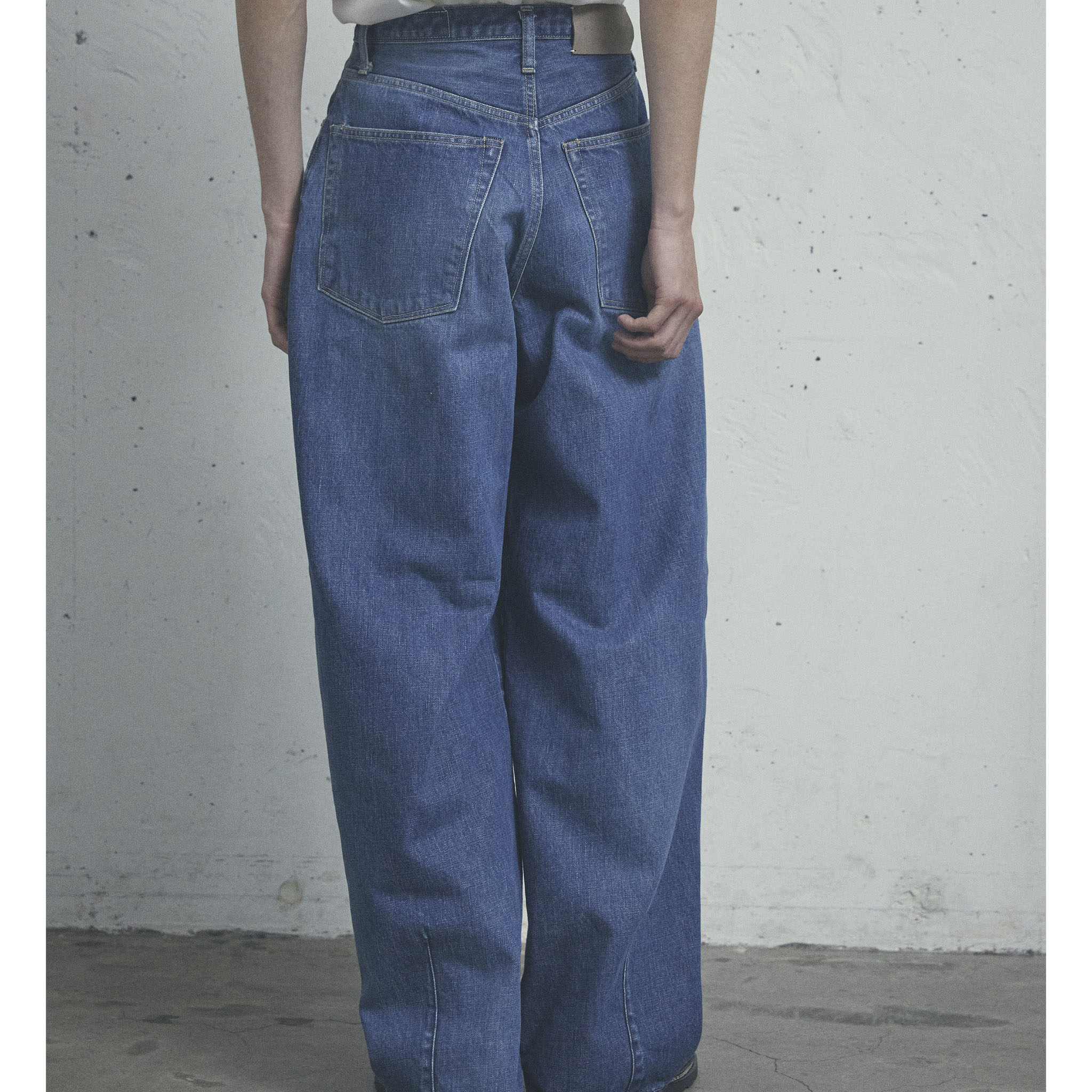 KURO "STRUCTURE DENIM PANTS" ヴィンテージフェード ワイドパンツ