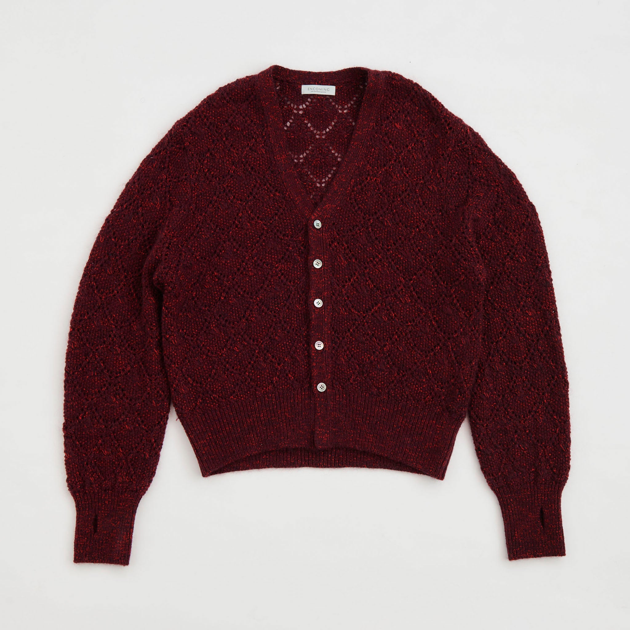 ENCOMING "KNITTED SHORT CARDIGAN"