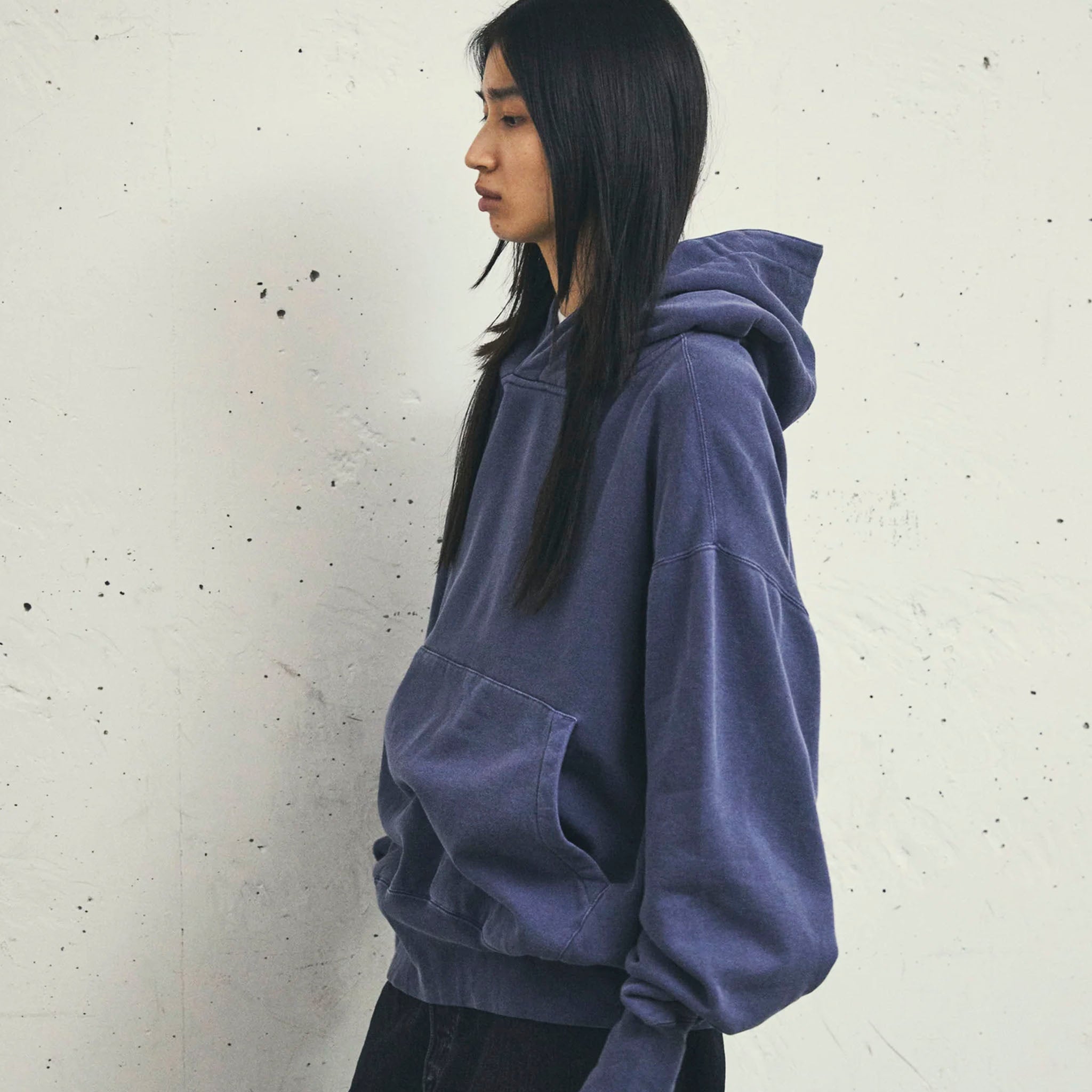 KURO "USED DYED SWEAT PARKA" ヴィンテージフェード パーカー