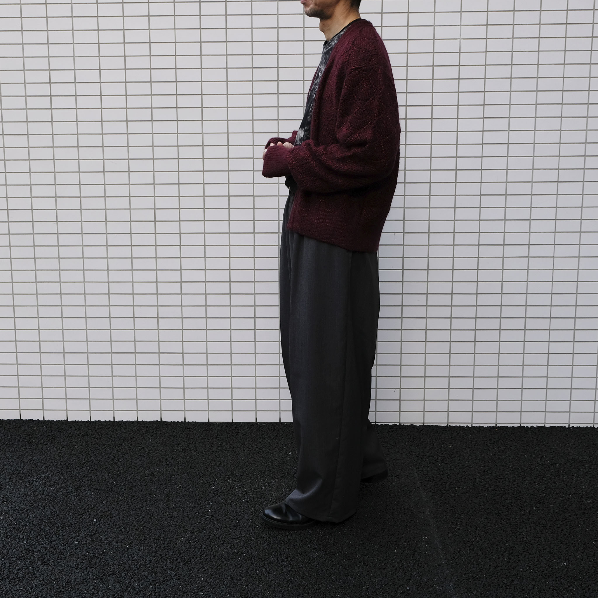 REVERBERATE "BELTED TROUSERS TYPE 4" ウール イージーワイドスラックス