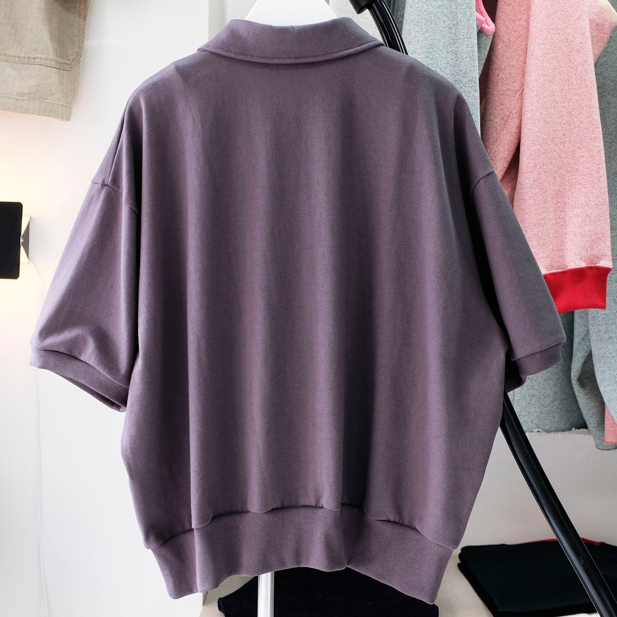 REVERBERATE (リバーバレイト) / HALF ZIP JERSEY SHORT SLEEVE