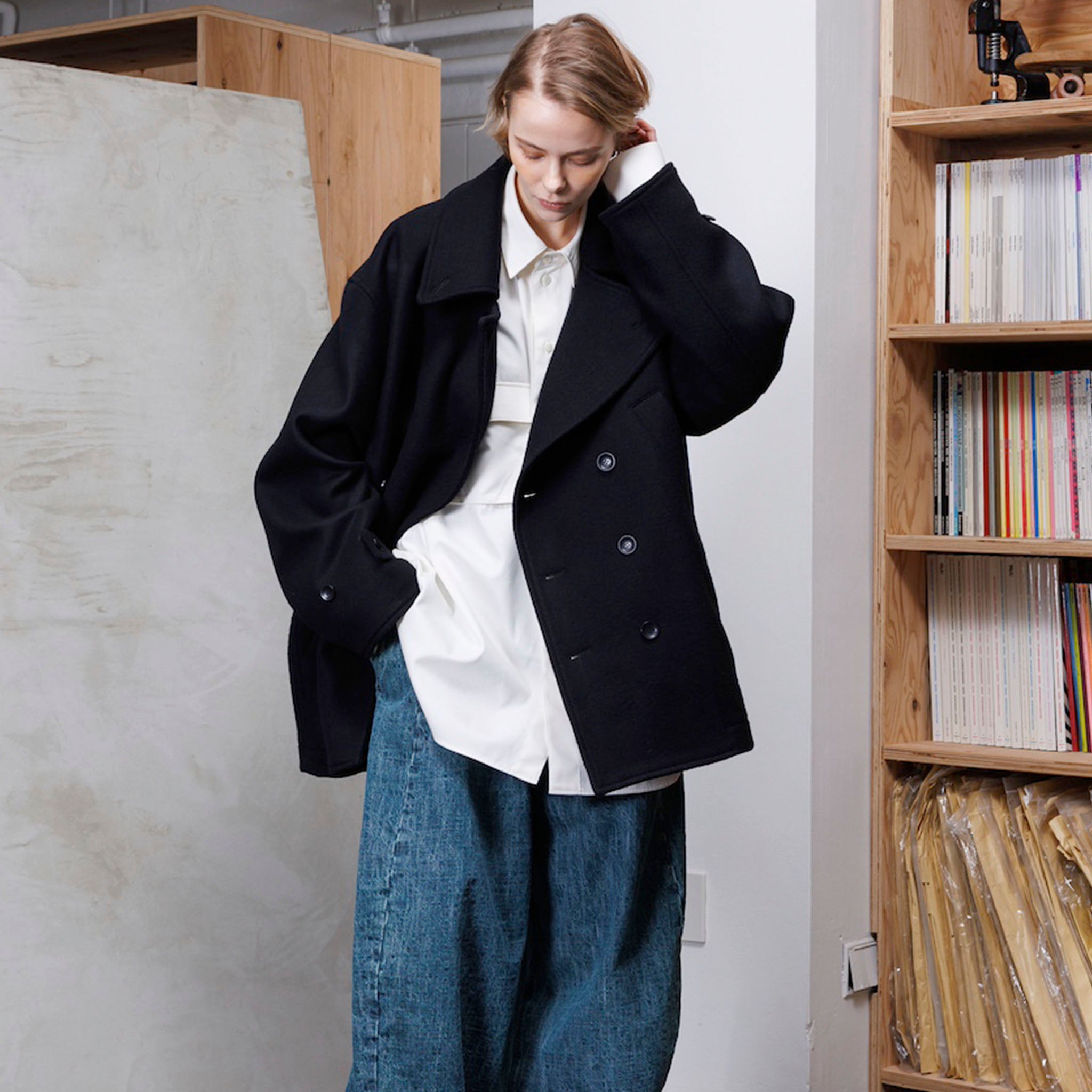 VOAAOV "DOUBLE MELTON PEA COAT" ダブル メルトン ピーコート