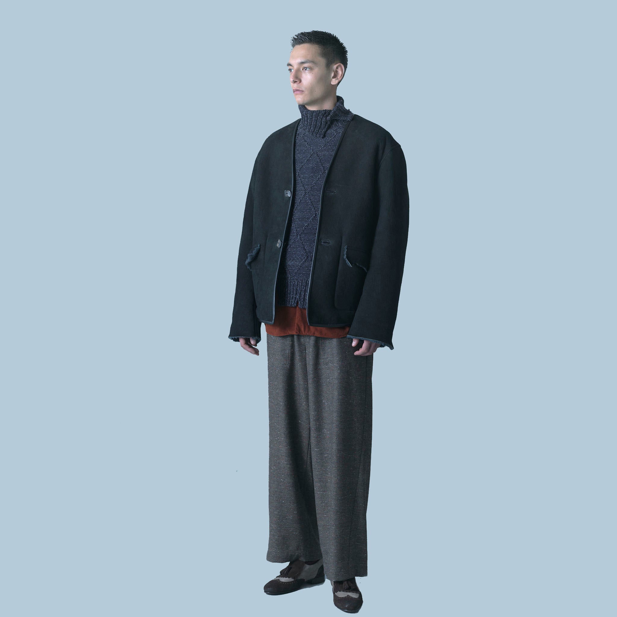 SABY "FATIGUE TROUSER - Italian Color Nep Tweed -" ツイード ファティーグトラウザーパンツ