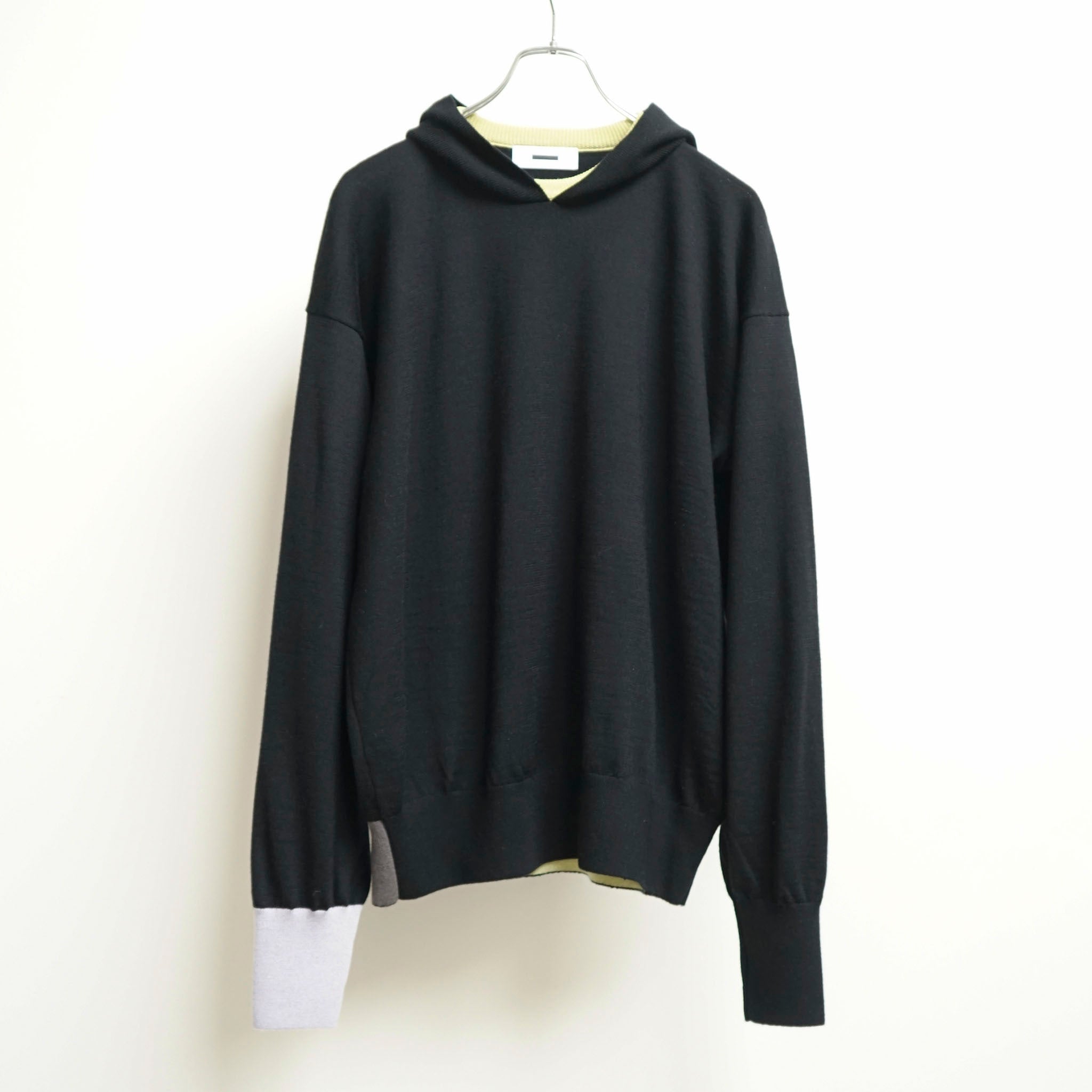REVERBERATE(リバーバレイト)/ HIGHGAGE KNIT HOODY ハイゲージウールニットフーディ