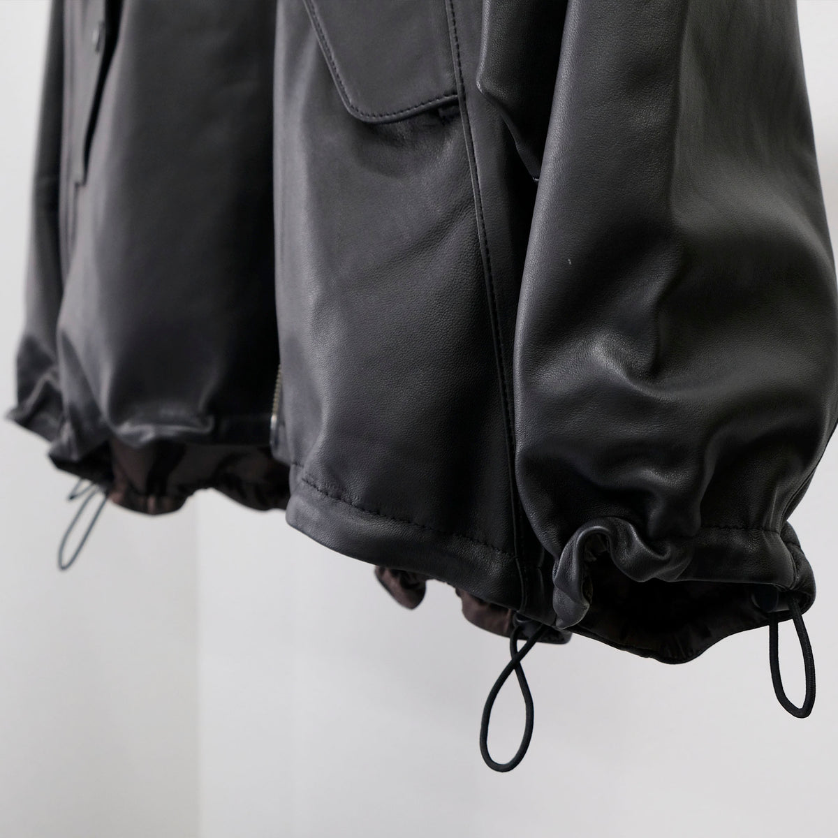 VOAAOV(ヴォアーブ)/ LIMITED-EDITION SHEEP LEATHER TRACK JACKET シープレザートラックジャケット