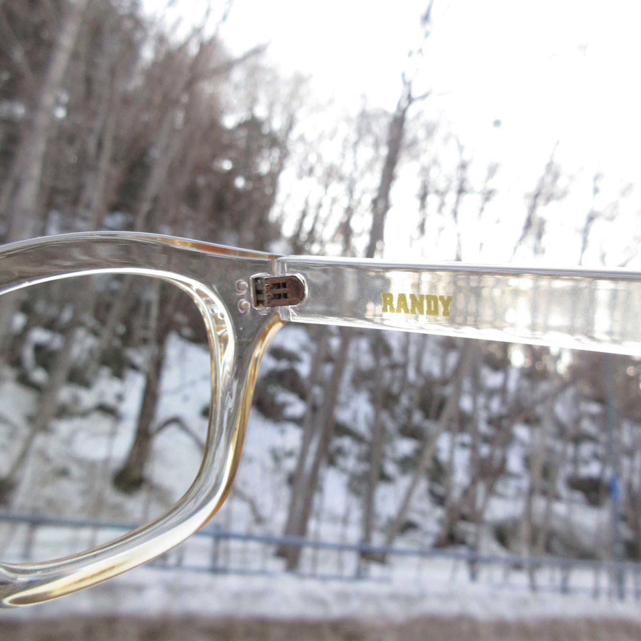 RANDY "WALKING"eyewear クリアベージュメガネ サングラス