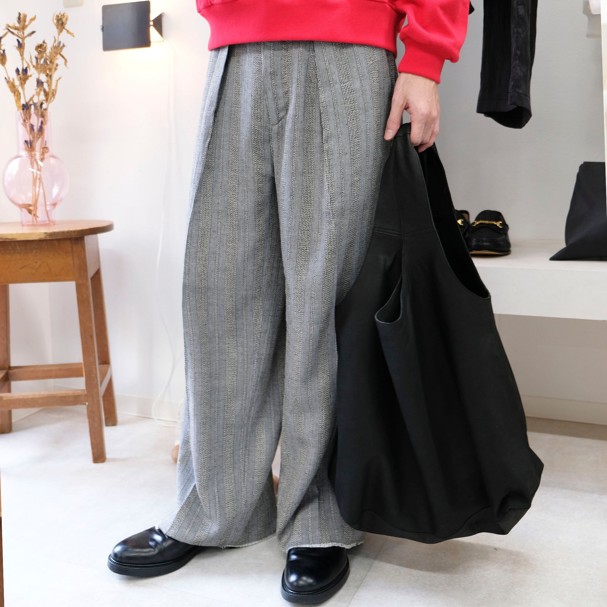 RYU "leather huge bag" カウレザー ショッピングバッグ