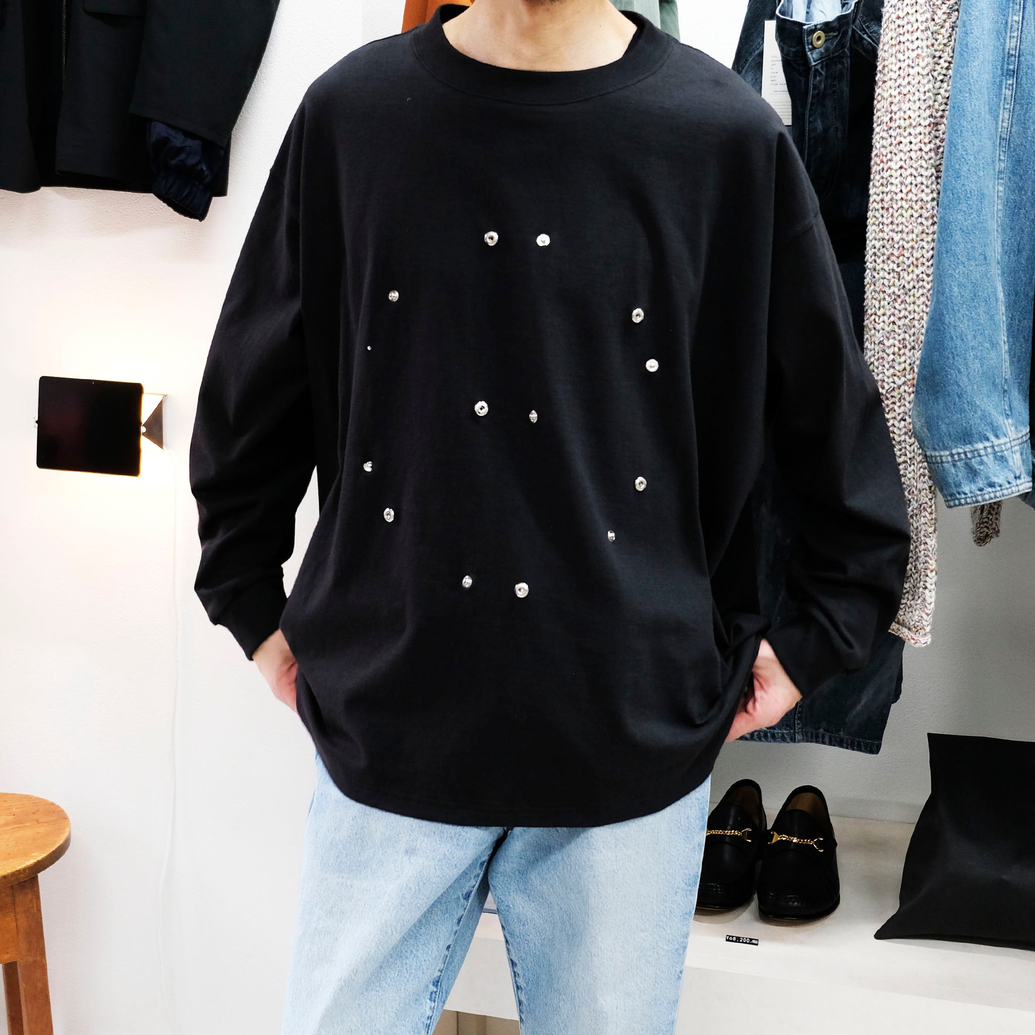 RANDY×OKOLO EXCLUSIVE "SNOW FALLING" RANDY別注 スワロフスキー ドット ロングスリーブ
