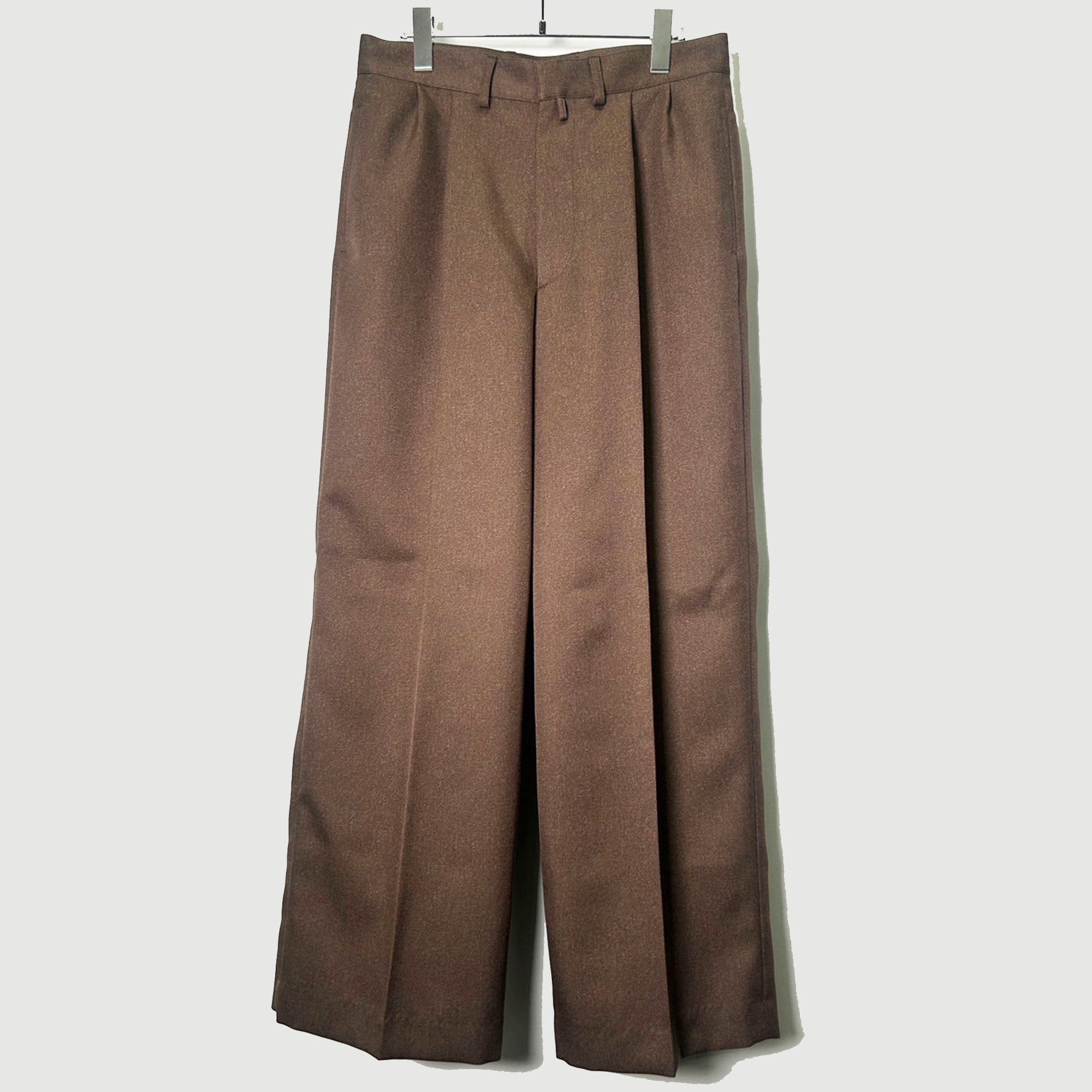 REVERBERATE "TACKED TROUSERS" ポリコットン スラックス