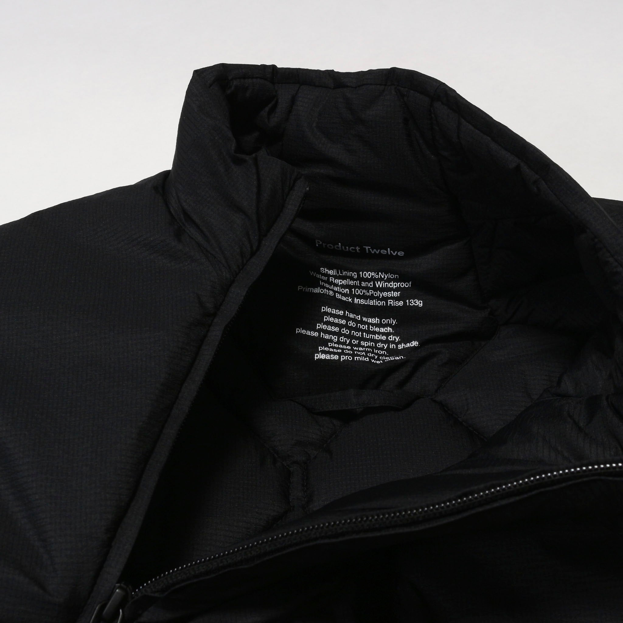 PRODUCT TWELVE "Primaloft Puffer Vest" プリマロフト ダウンベスト