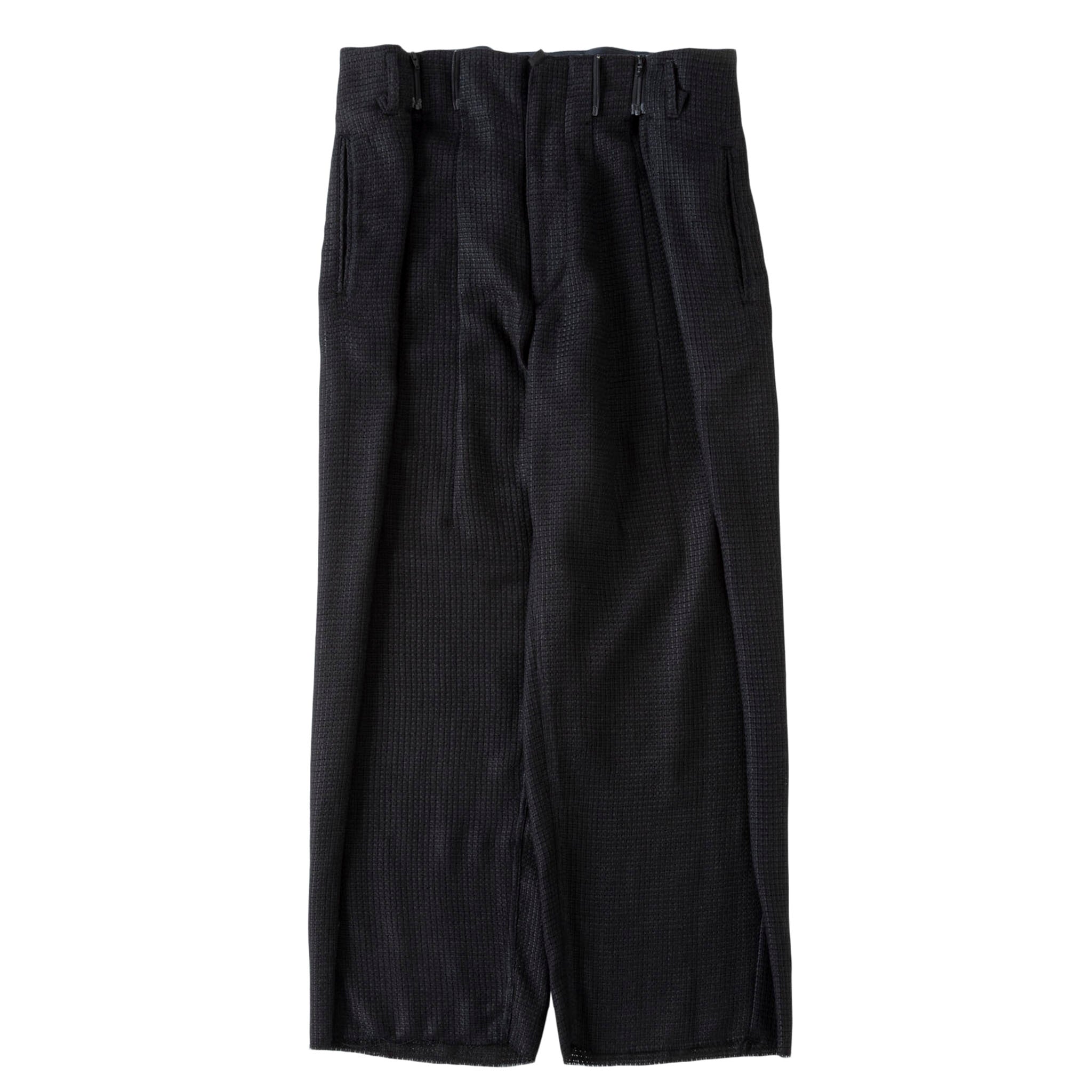 SABY "RAP PANTS TYPE TUCK BAGGY - Rayon Linen Mesh Fab -" メッシュ バギースラックス