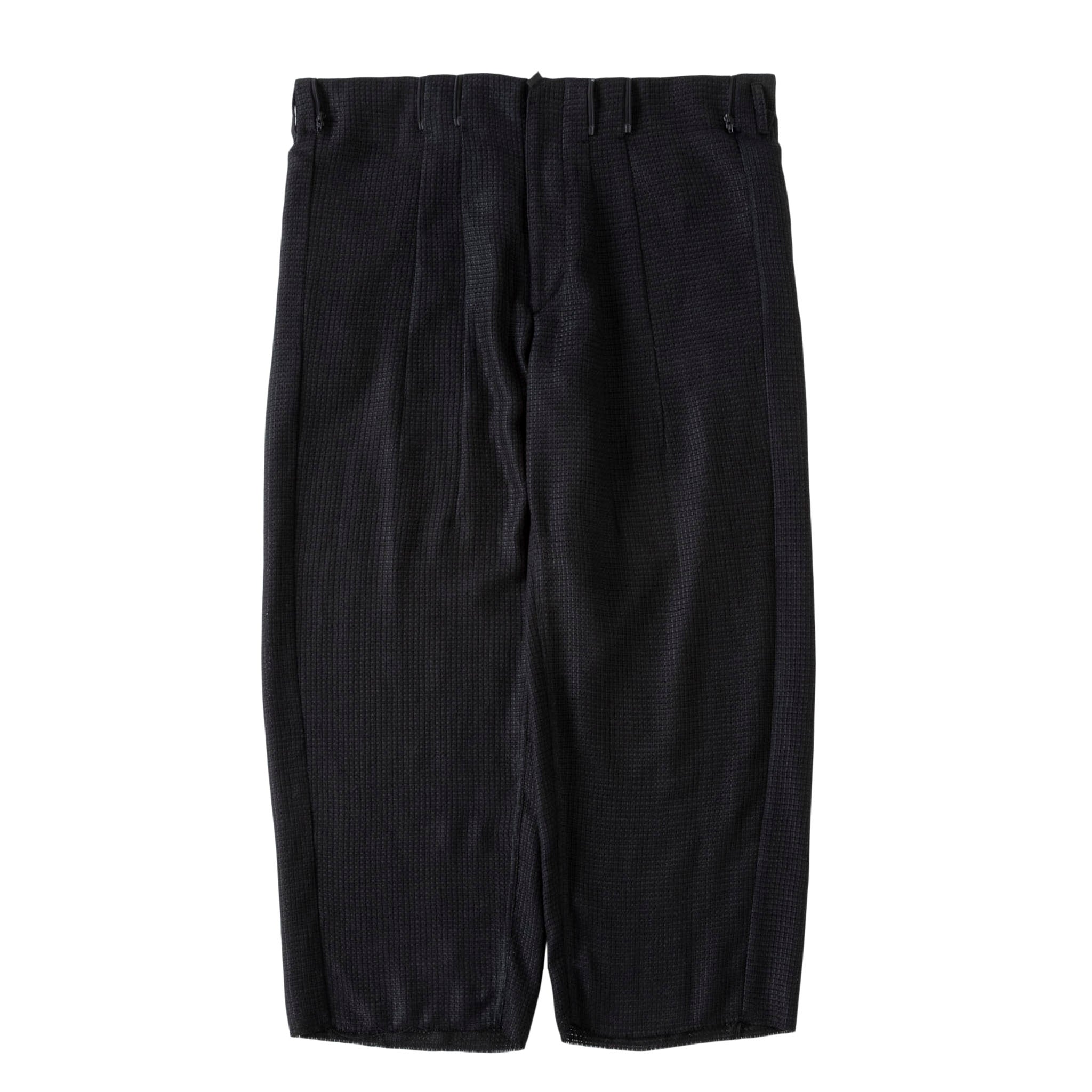 SABY "RAP PANTS TYPE TUCK BAGGY - Rayon Linen Mesh Fab -" メッシュ バギースラックス