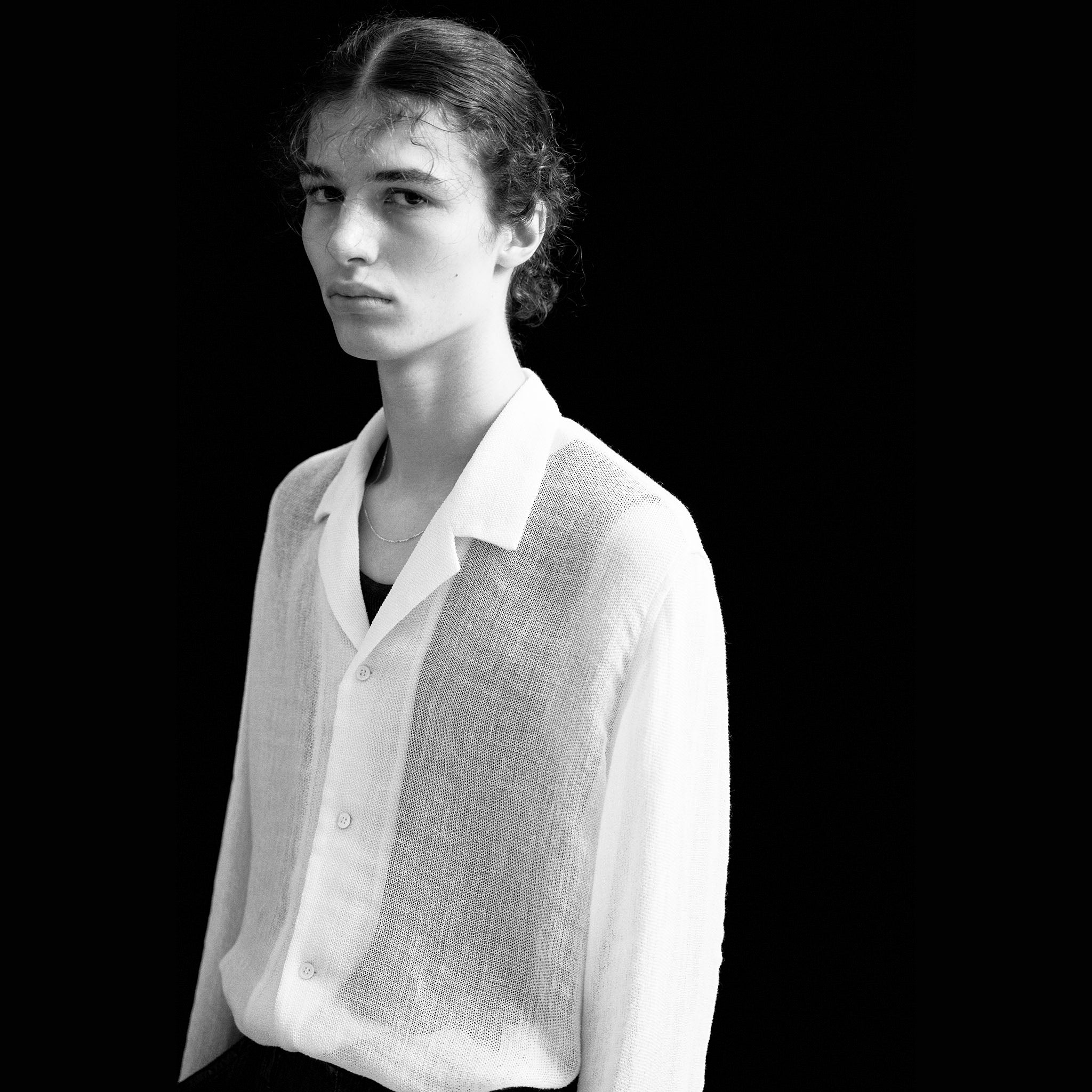 SABY (サバイ) / LAPEL SHIRTS - Bishu Japan Rayon Linen leno weave FAB -