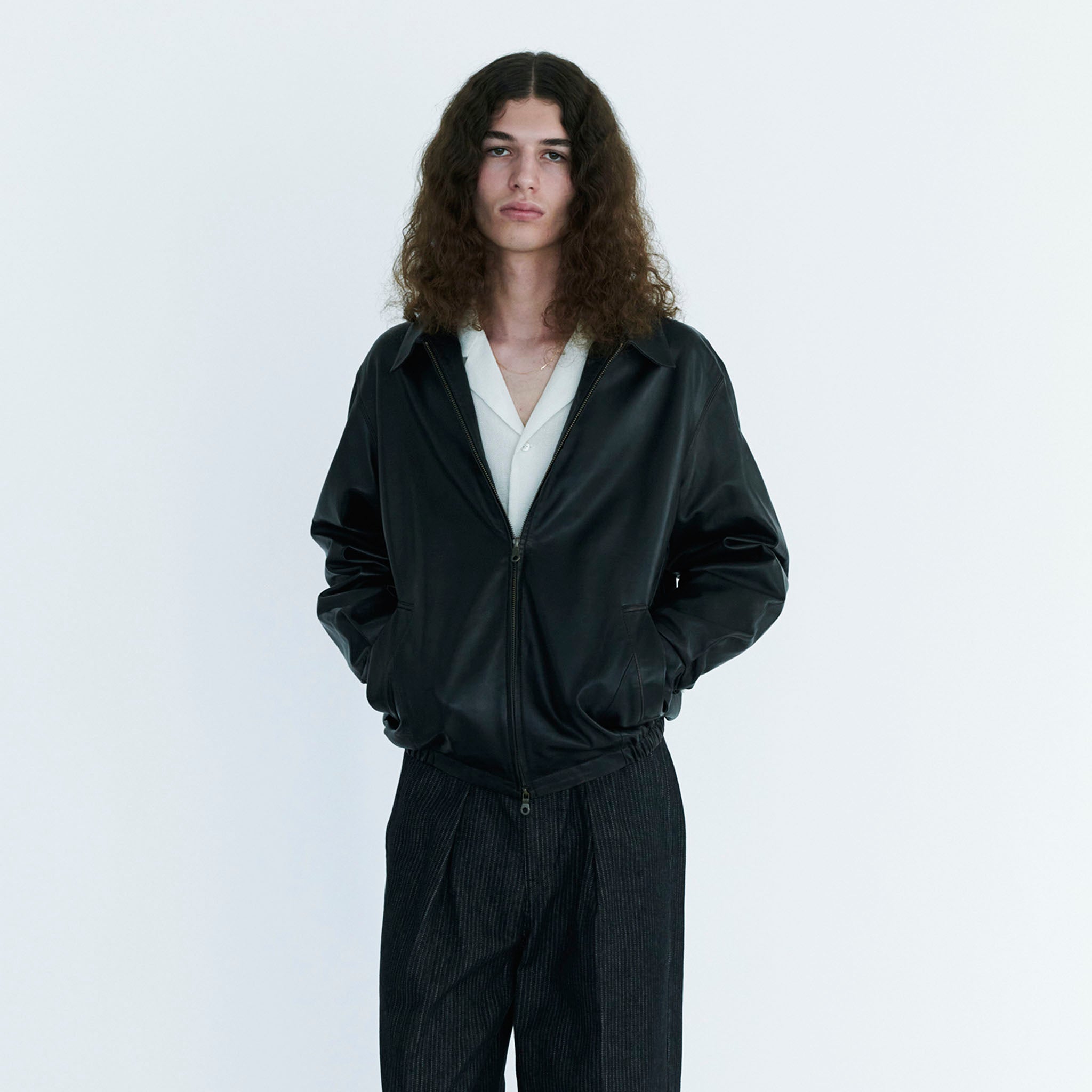 SABY (サバイ) / LAPEL SHIRTS - Bishu Japan Rayon Linen leno weave FAB -