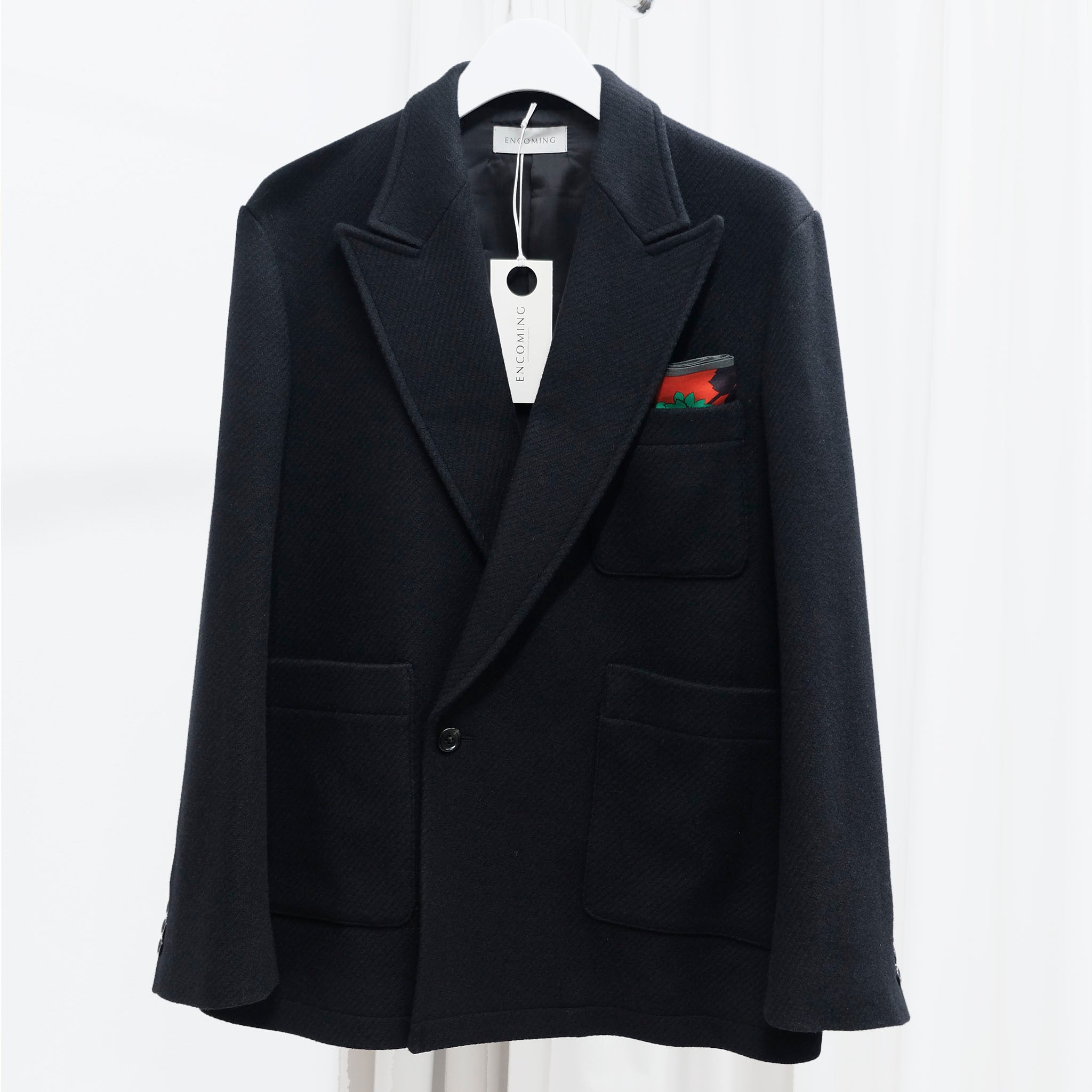 ENCOMING(インカミング)/ RELAXED DOUBLED JACKET ブリティッシュカルゼツイードダブルジャケット