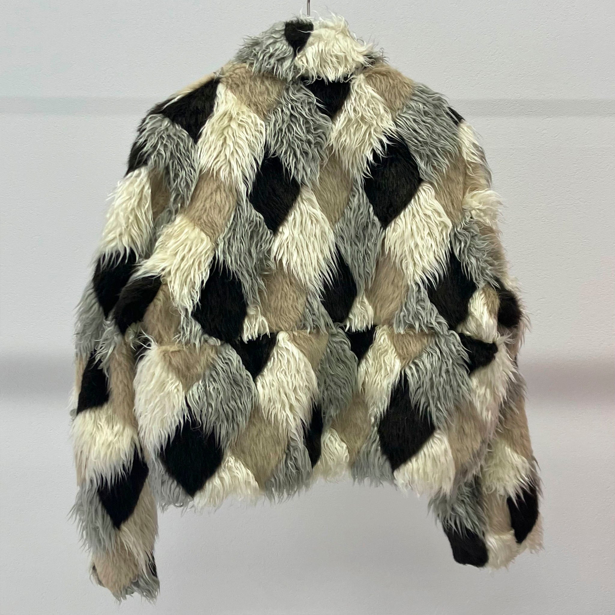 RANDY "Admission" アーガイル ファージャケット