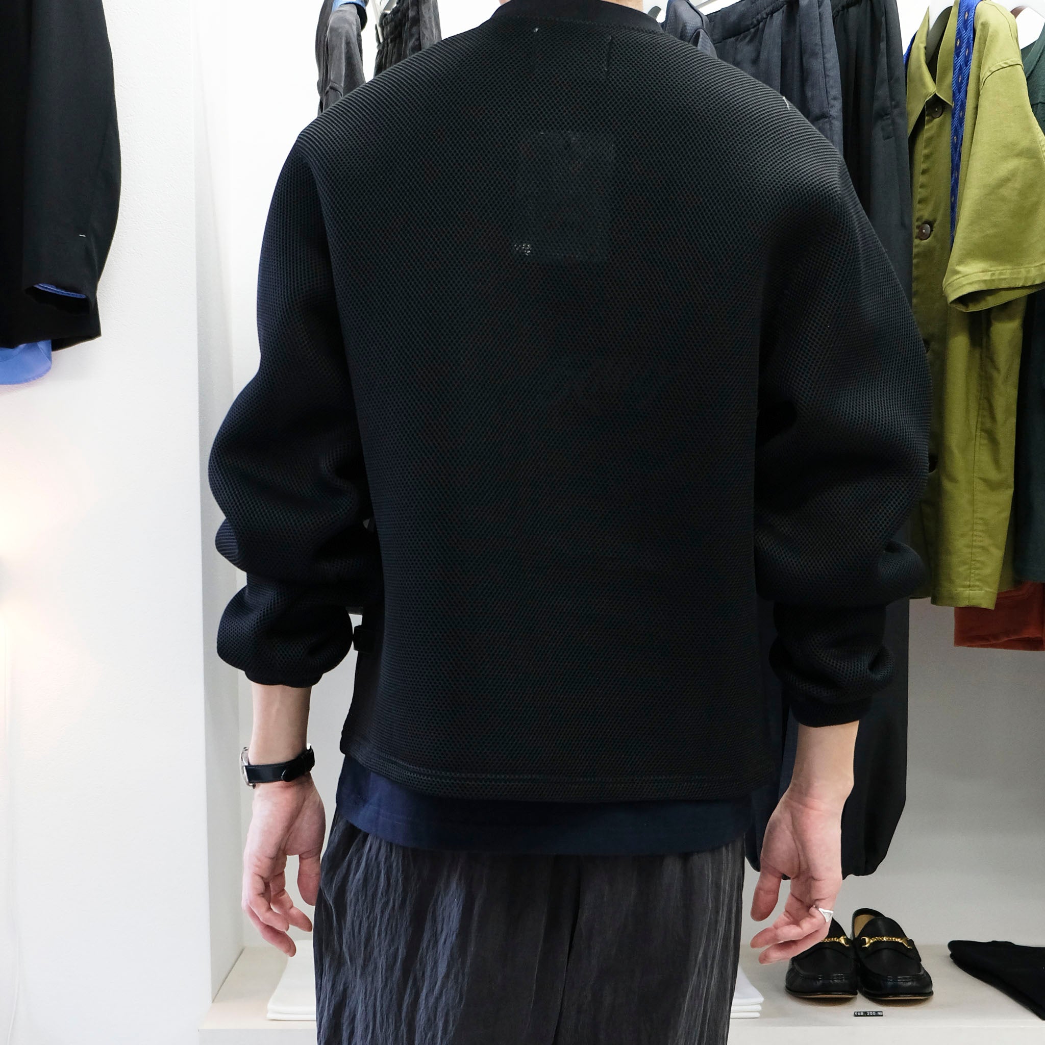 ARTE ANTWERP "MESH SWEAT SHIRT" メッシュ クルーネックスウェット