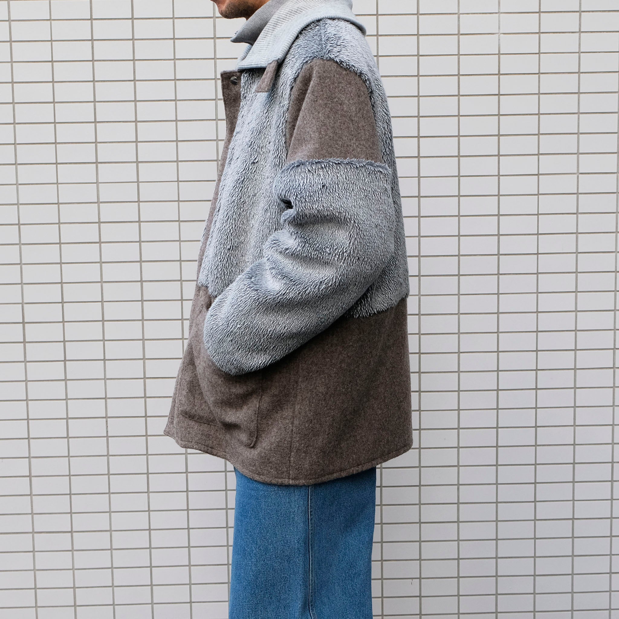 RANDY "Head" 2トーンデザイン ファーコート