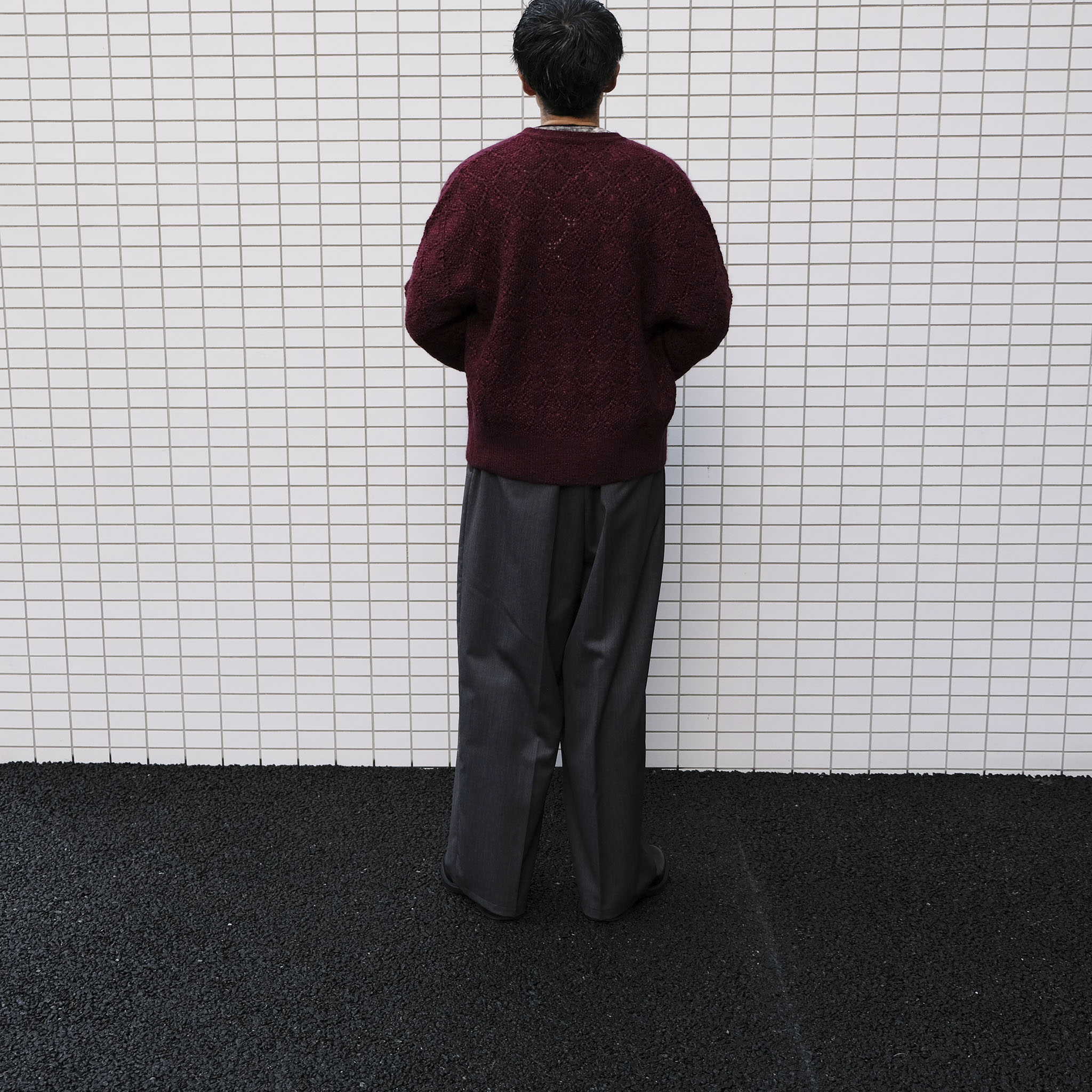 REVERBERATE "BELTED TROUSERS TYPE 4" ウール イージーワイドスラックス