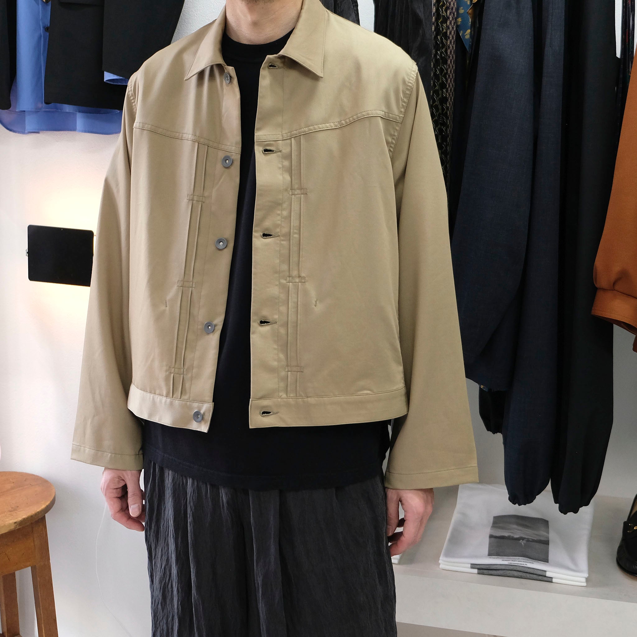 SABY "NEW G-BLOUSON - Viscose Wool Twill -" レーヨンウール ブルゾン
