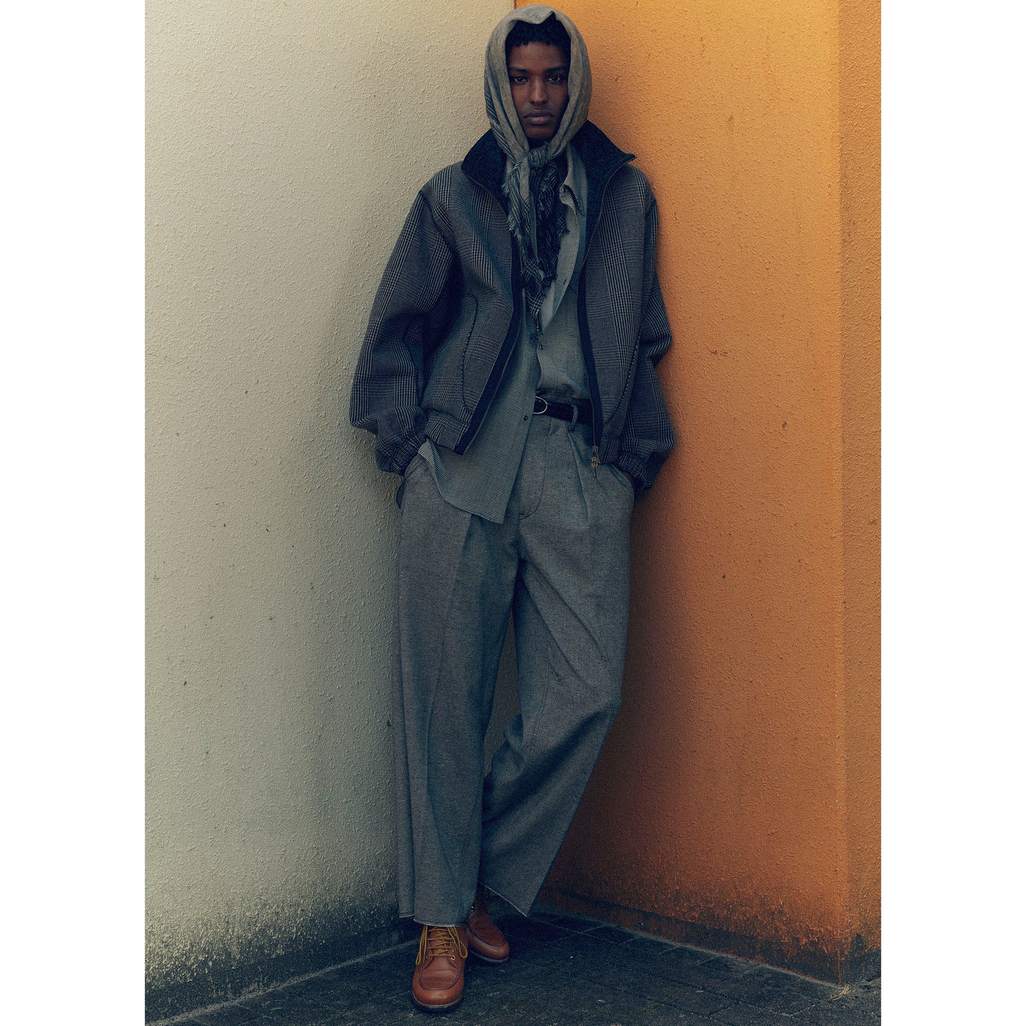 SABY "TUCK-BAGGY TYPE 3- Bishu Japan Nep Wool FAB -" ネップウール トラウザー