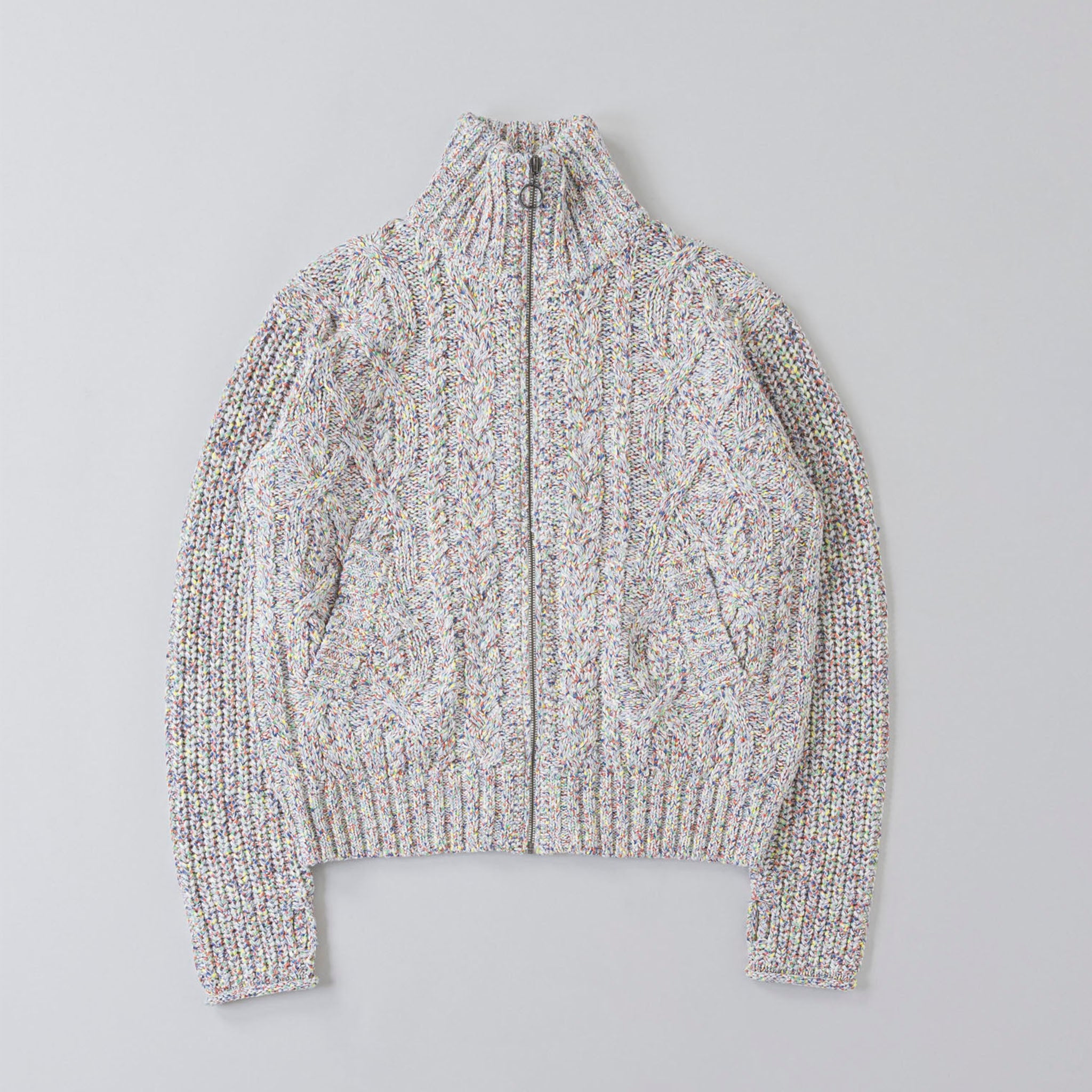 SABY "ARAN ZIP SWEATER" アラン ハイネック ジップセーター