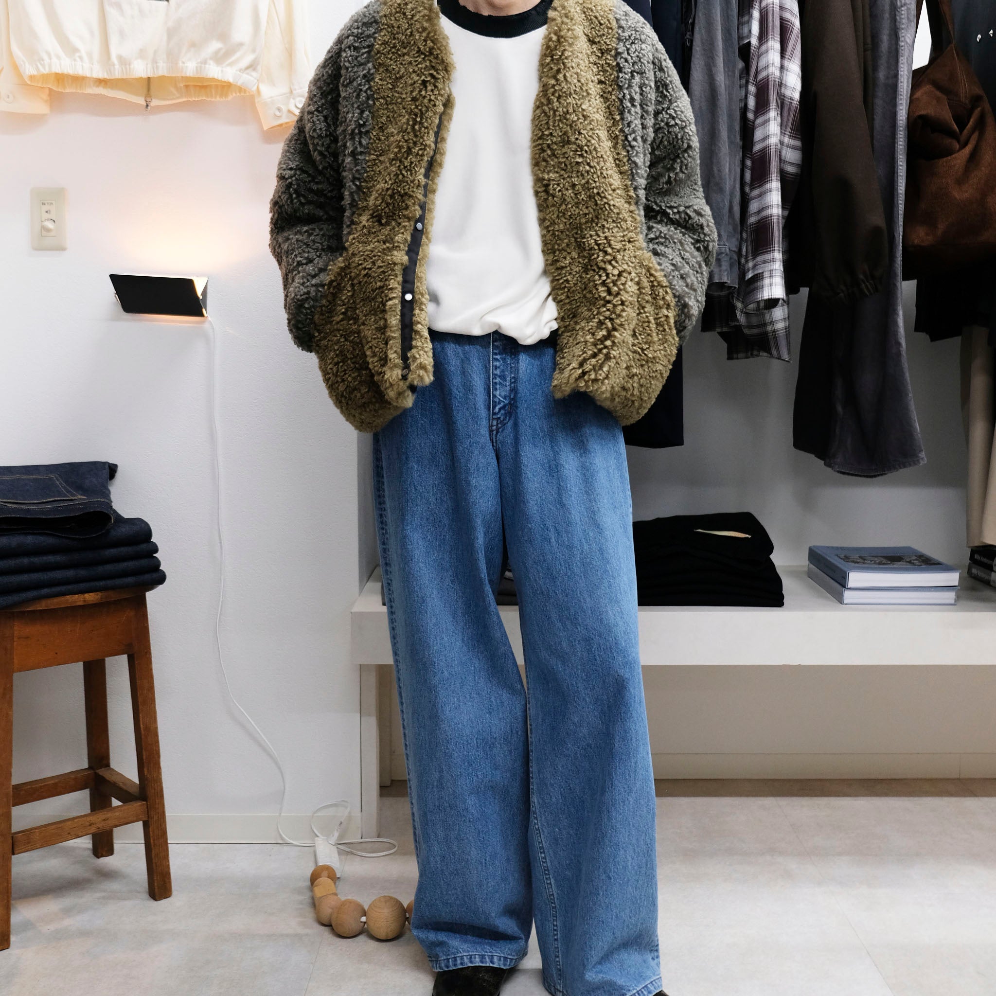 KIMMY "CURLY JACKET"カーリー ミリタリーライナー ファーブルゾン