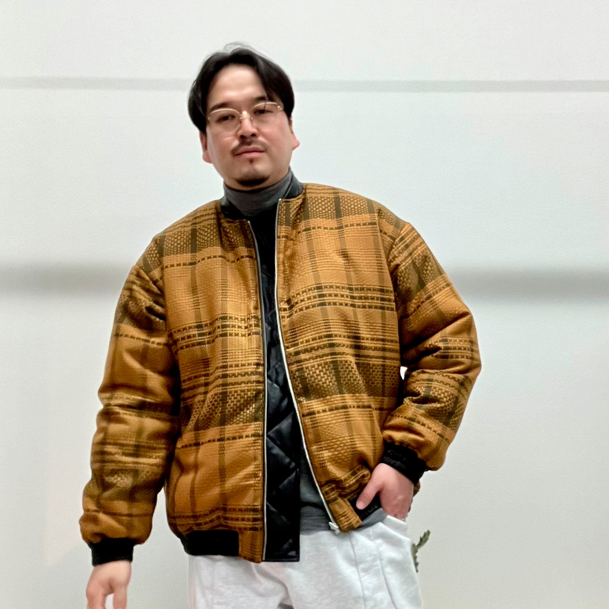 KIMMY "PLAID BOMBER" パディング ボンバージャケット
