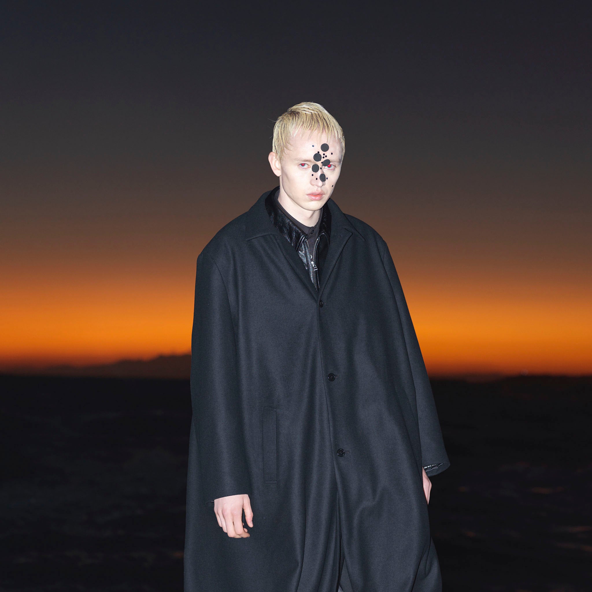 REVERBERATE "ZIP LEATHER BLOUSON"