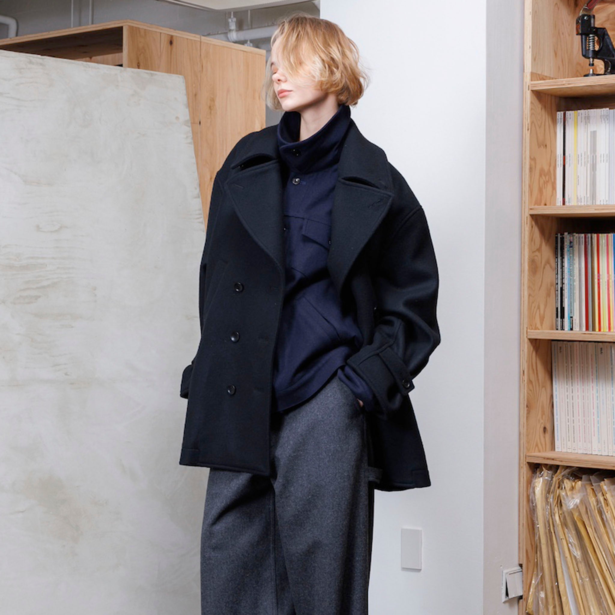 VOAAOV "DOUBLE MELTON PEA COAT" ダブル メルトン ピーコート